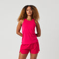 Borg Racerback Camiseta de tirantes Mujeres - rosa,