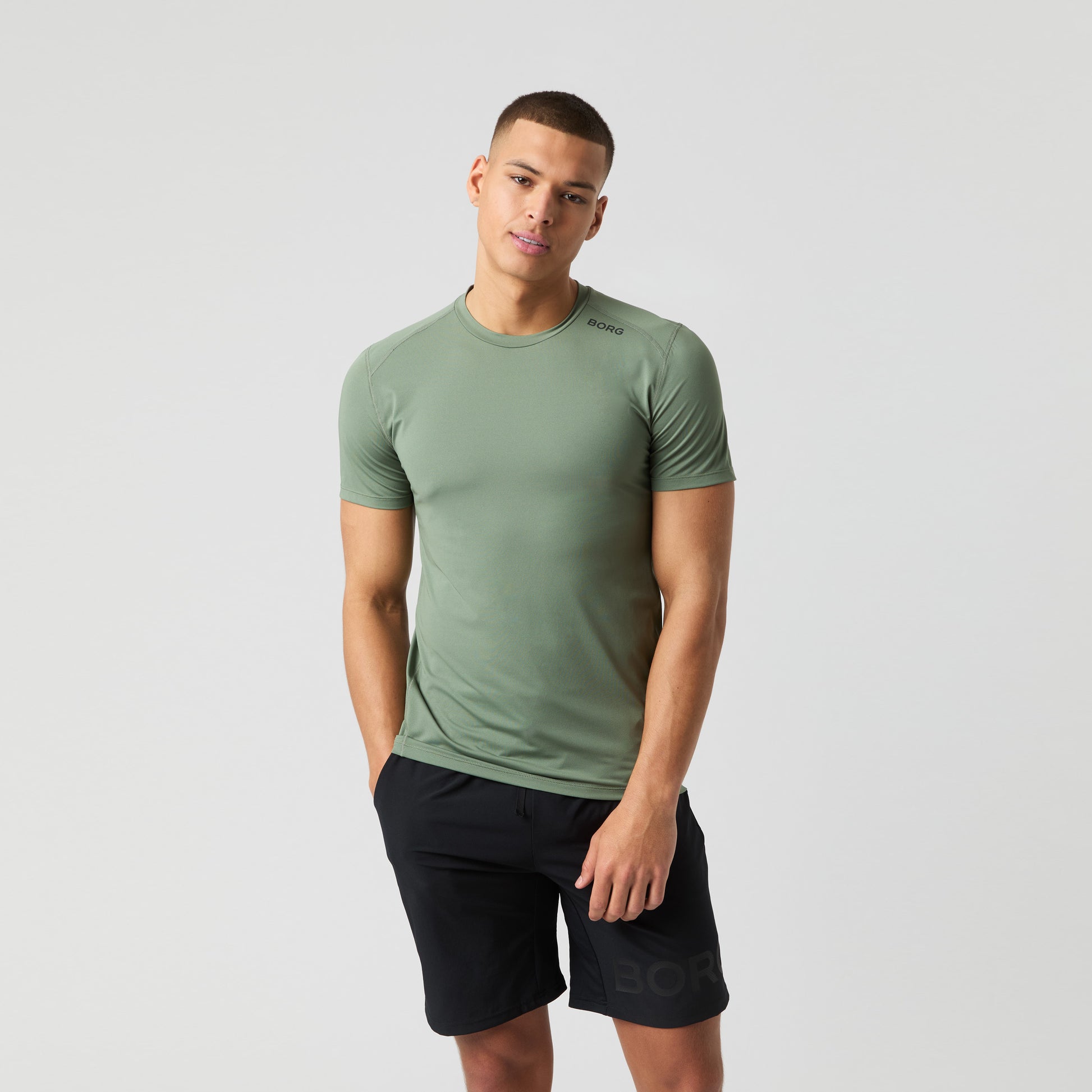 Björn Borg Borg Athletic Camiseta de manga corta Hombres - salvia