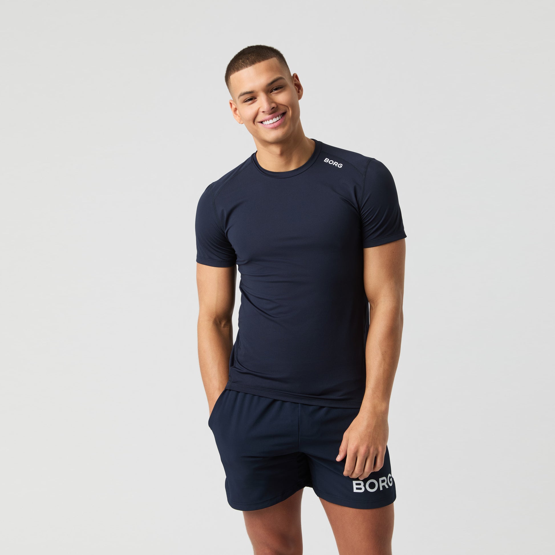Björn Borg Borg Athletic Camiseta de manga corta Hombres - azul oscuro