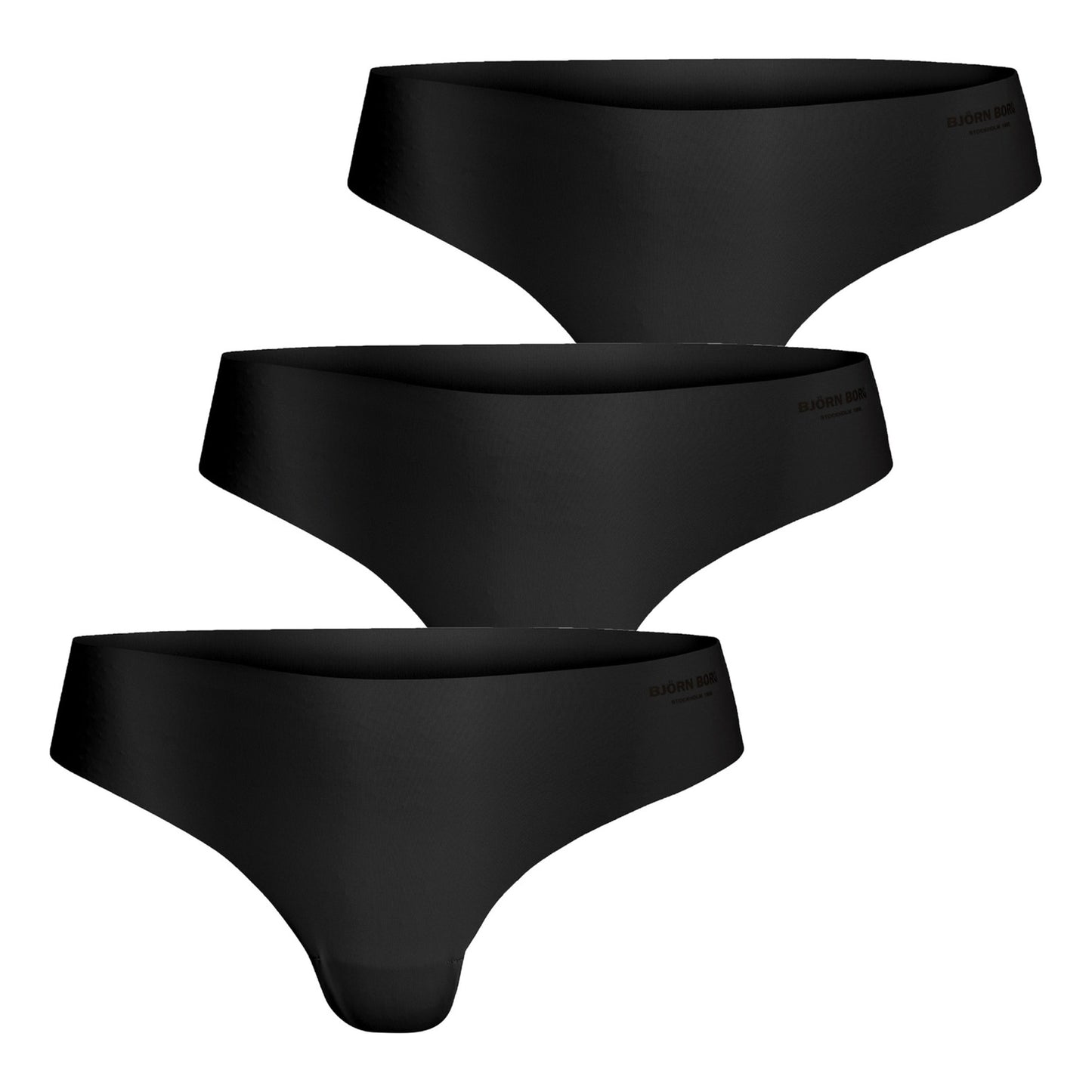 Björn Borg Invisible Cordaje Pack De 3 Mujeres-Negro