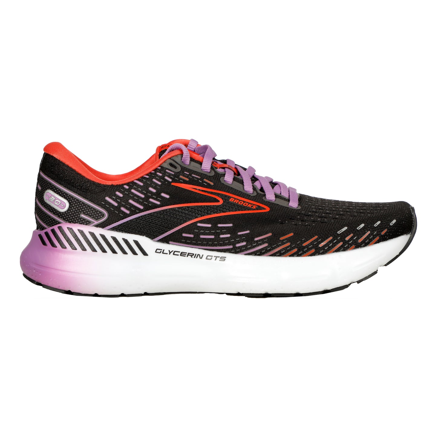 Brooks Glycerin 20 Zapatilla Neutral Mujeres-Negro,Naranja