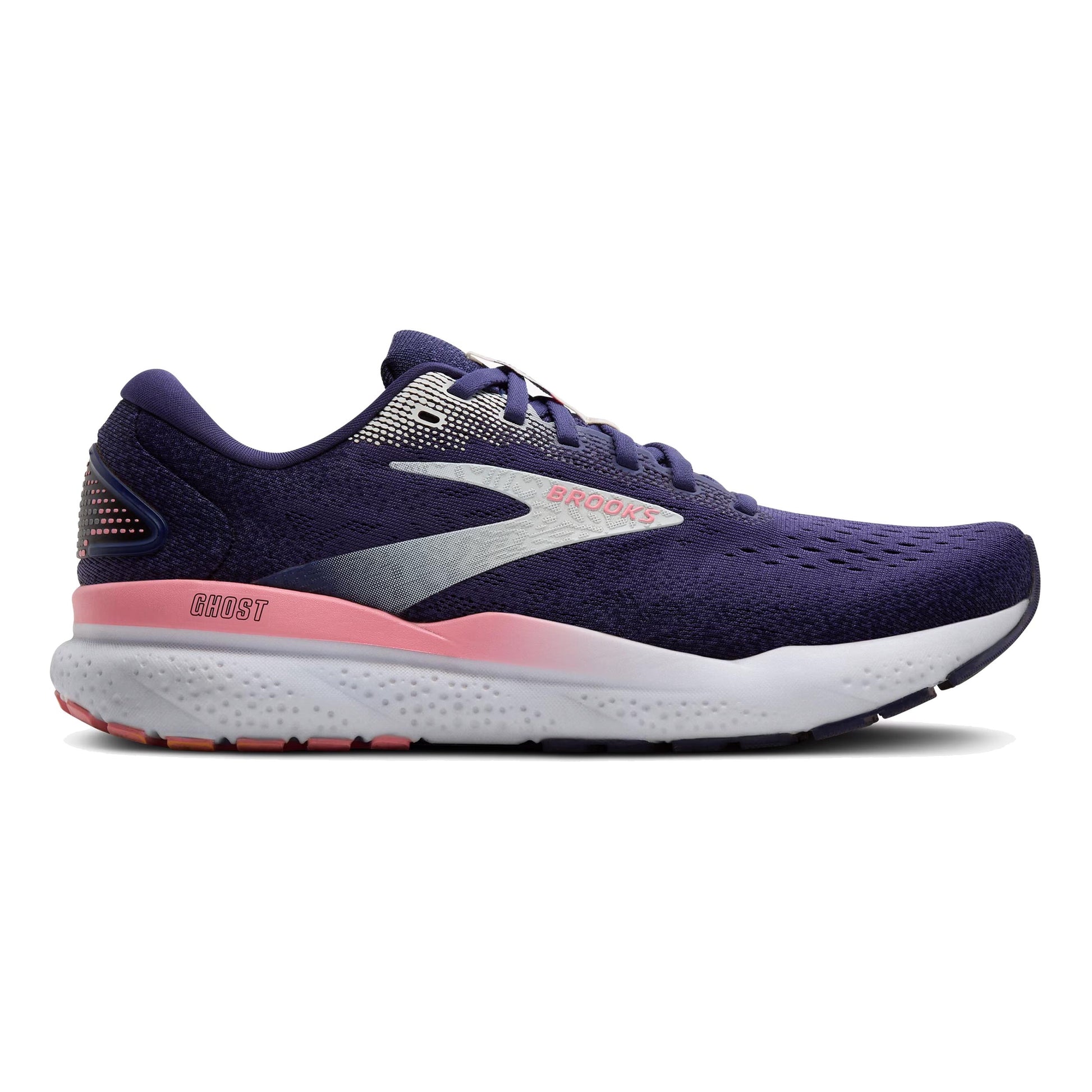 Brooks Ghost 16 Zapatilla Neutral Mujeres-Azul Oscuro,Coral