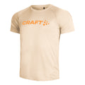 Core Essence Logo Camiseta de running Hombres - crema,