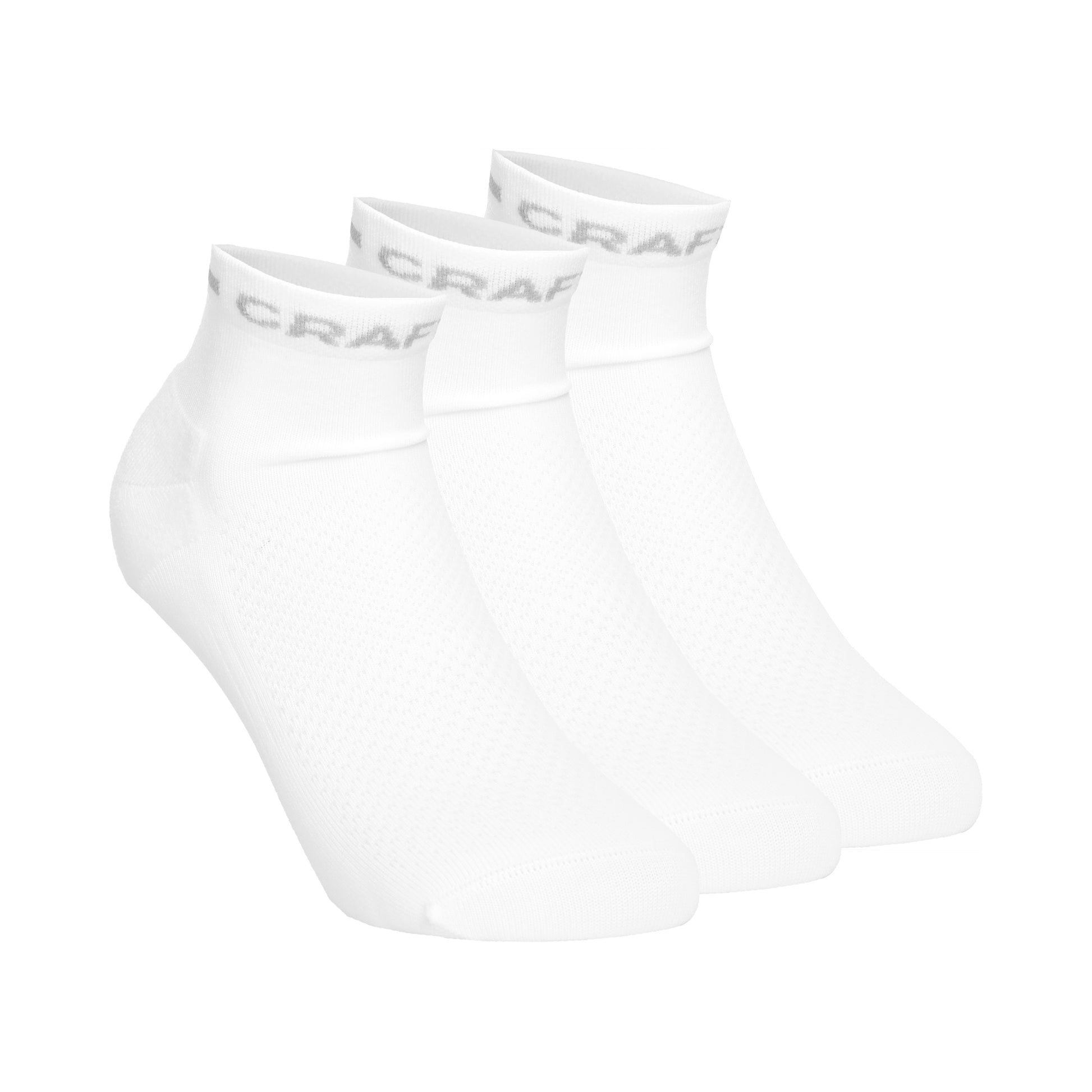 Craft Core Dry Mid Calcetines Para Correr Pack De 3-Blanco