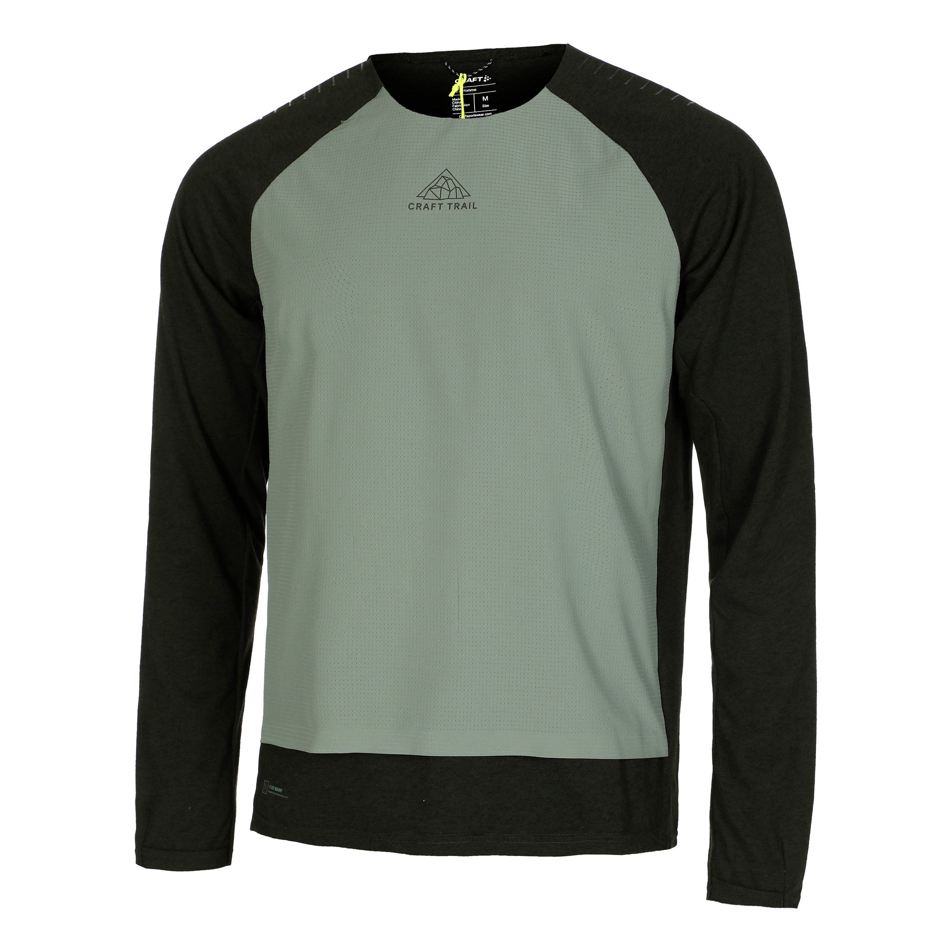 Craft ADV Trail Wool Wind Top De Running Hombres-Azul
