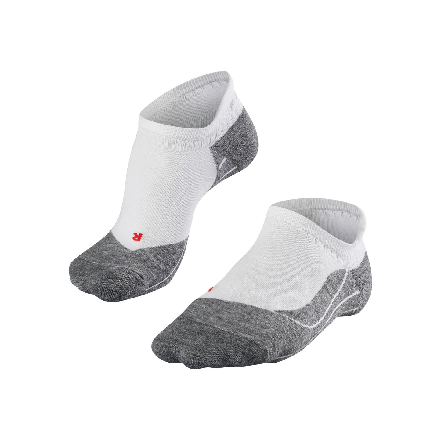 Falke RU4 Endurance Invisible Calcetines Para Correr Hombres-Blanco,Gris
