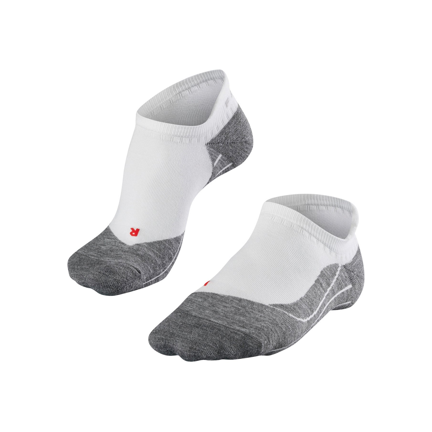 Falke RU4 Endurance Invisible Calcetines Para Correr Hombres-Blanco,Gris