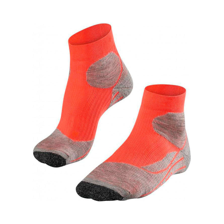Falke TE2 Short Calcetines de tenis Mujeres - coral, beige