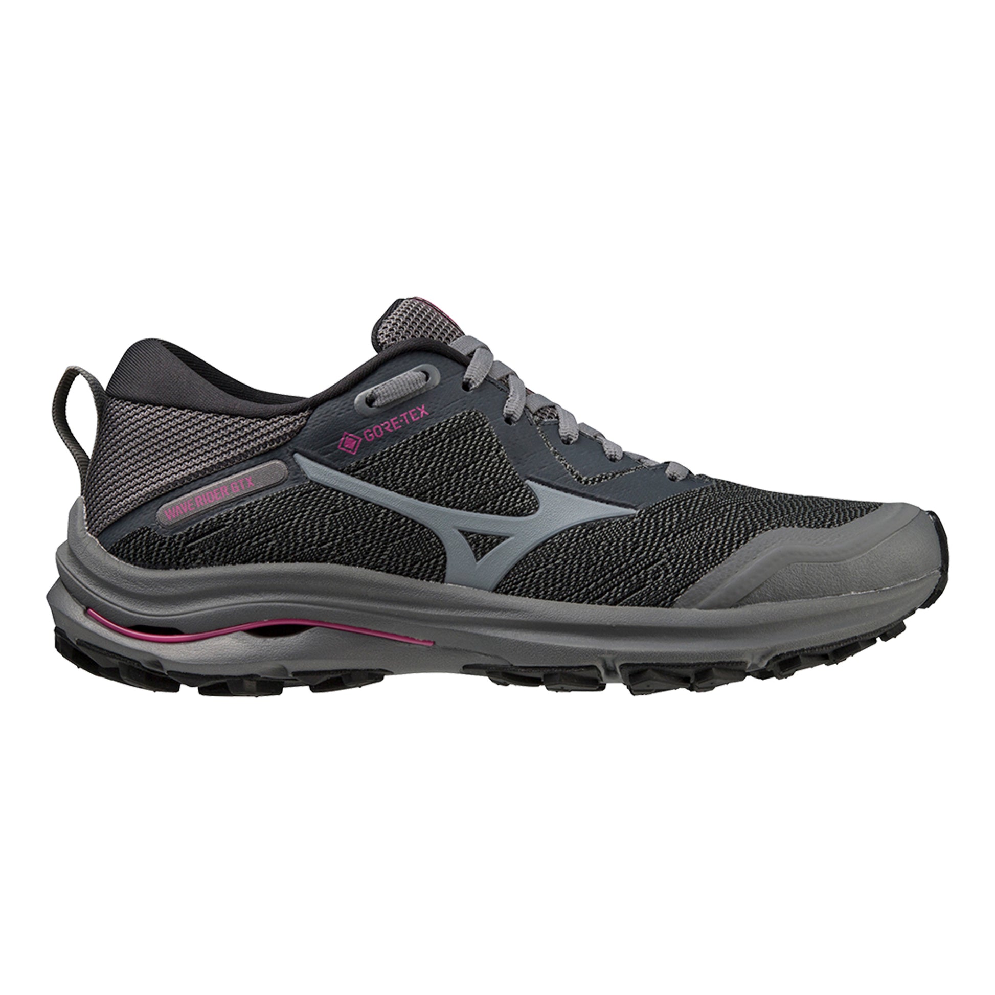 Mizuno Wave Rider GTX Zapatilla Trail Mujeres-Gris,Blanco