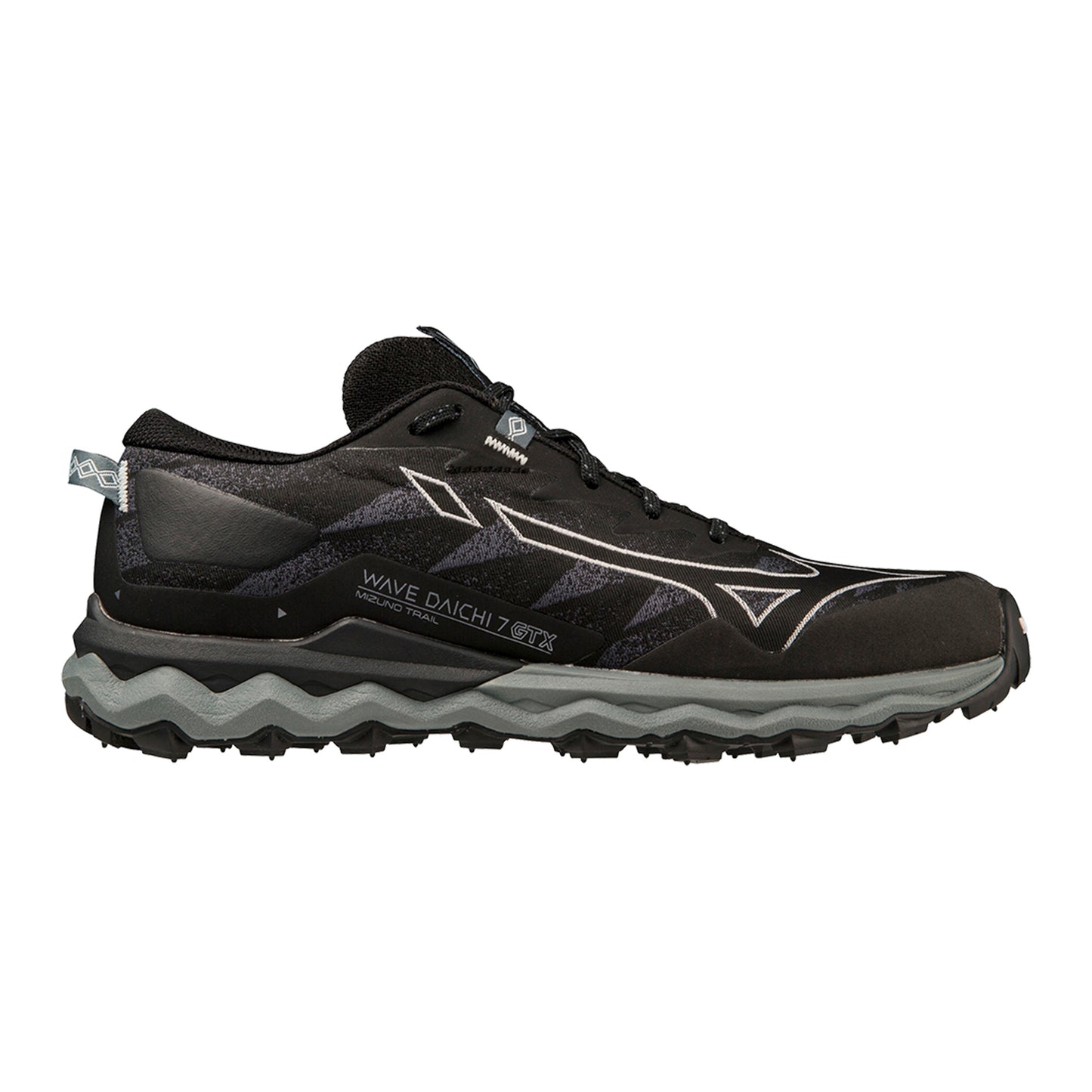 Mizuno Wave Daichi 7 GTX Zapatilla Trail Mujeres-Negro,Gris