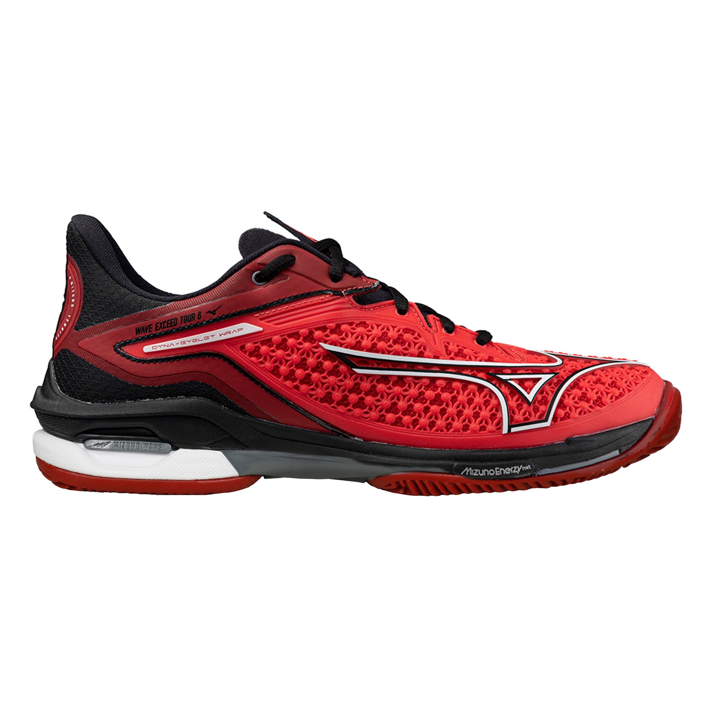 Mizuno Wave Exceed Tour 6 Zapatilla tierra batida Hombres - rojo, negro