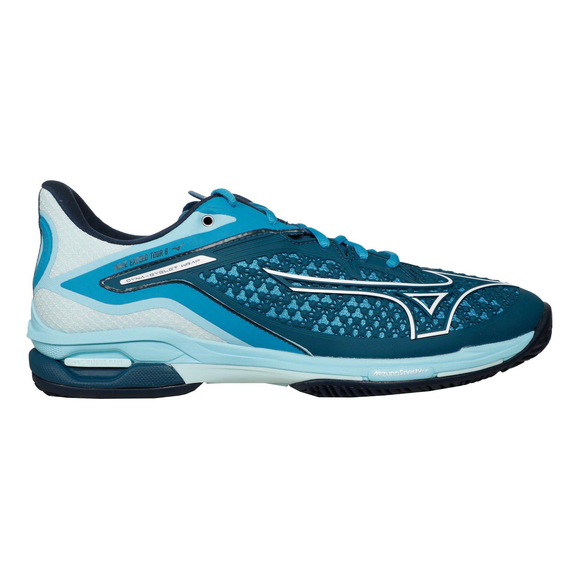 Mizuno Wave Exceed Tour 6 Zapatilla tierra batida Hombres - azul oscuro, azul claro
