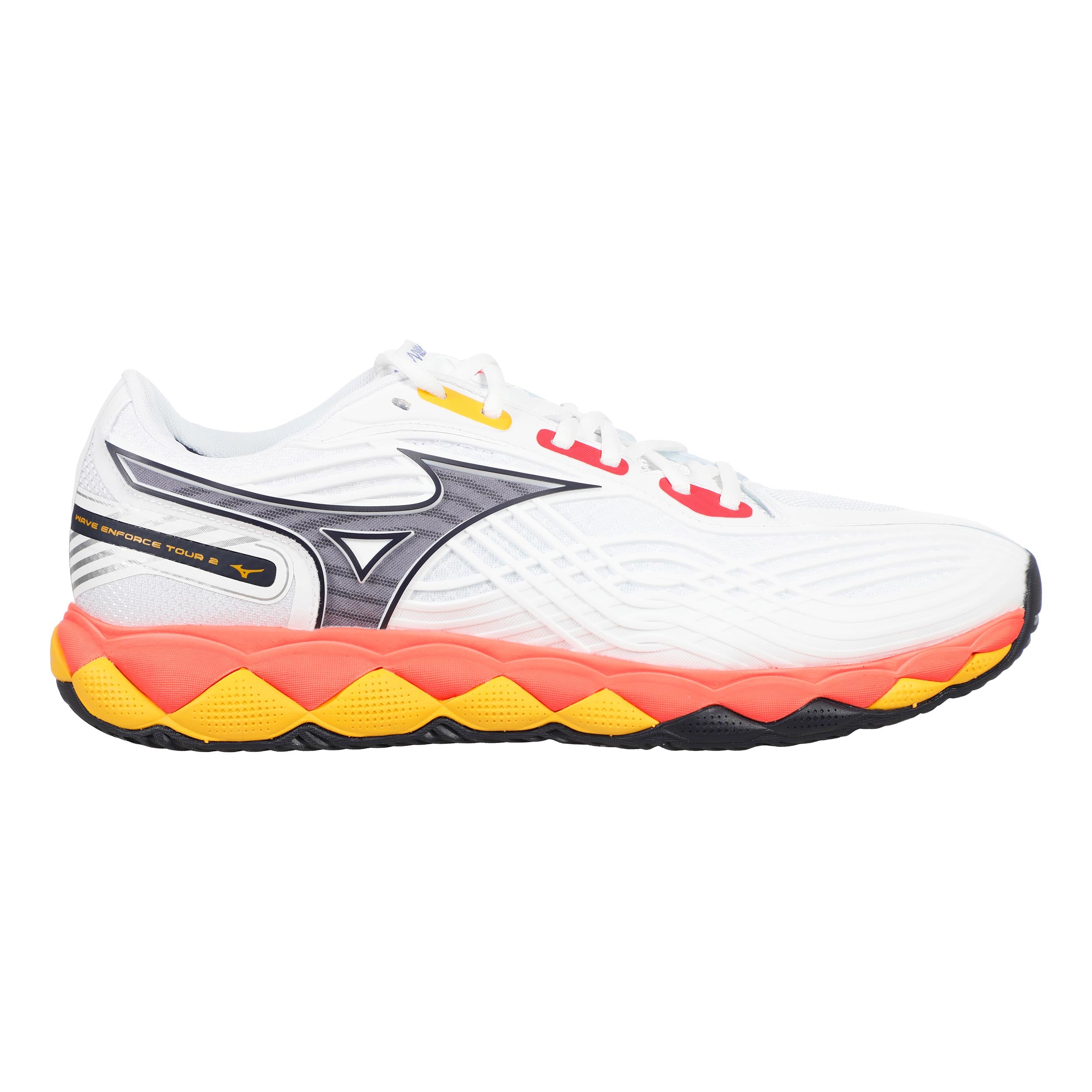 シューズ(男性用) Mizuno WAVE ENFORCE TOUR 2 27cm Wave Enforce Tour 2 Zapatilla Todas Las Superficies Hombres-Blanco