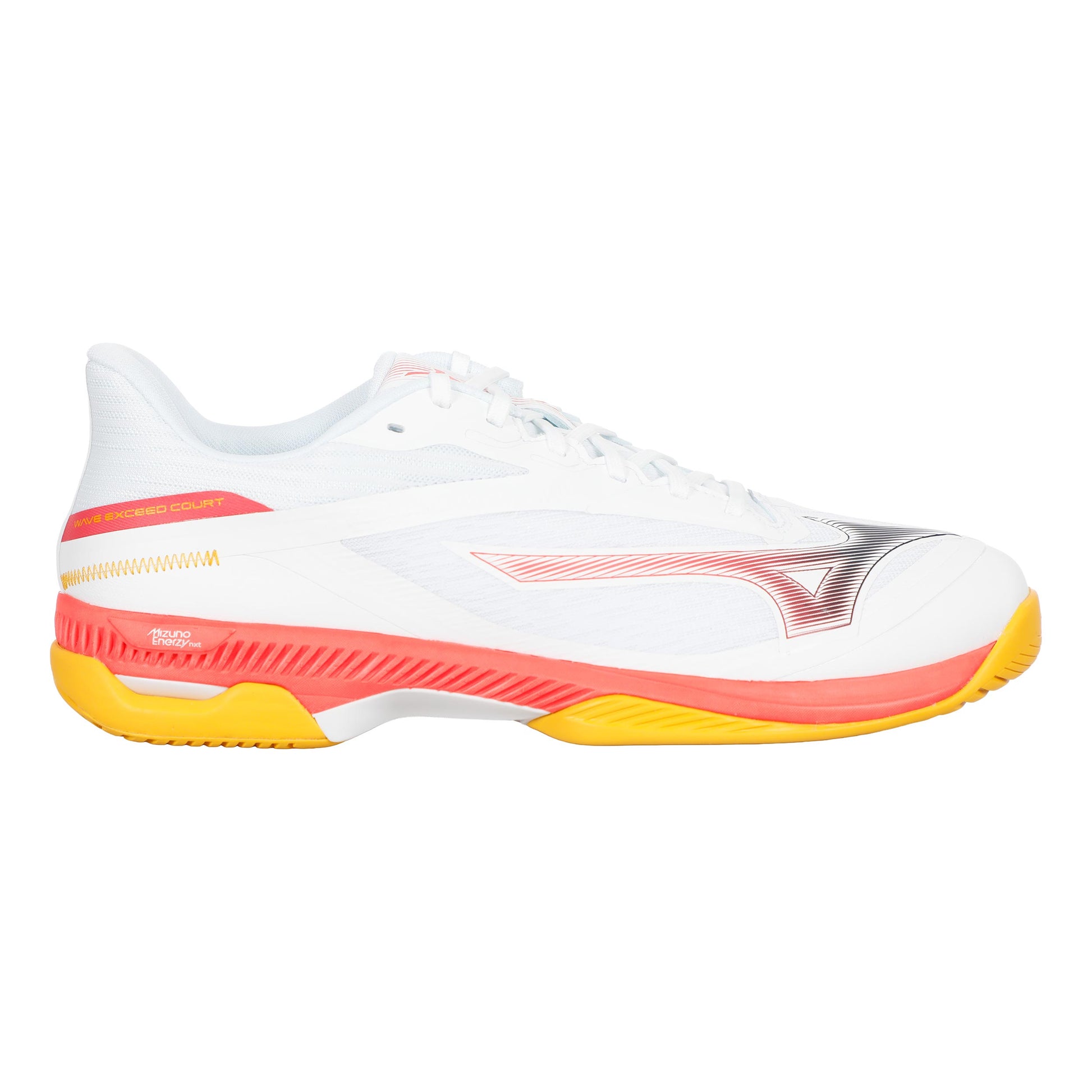 Mizuno Wave Exceed Court Zapatilla Todas Las Superficies Hombres-Blanco,Coral