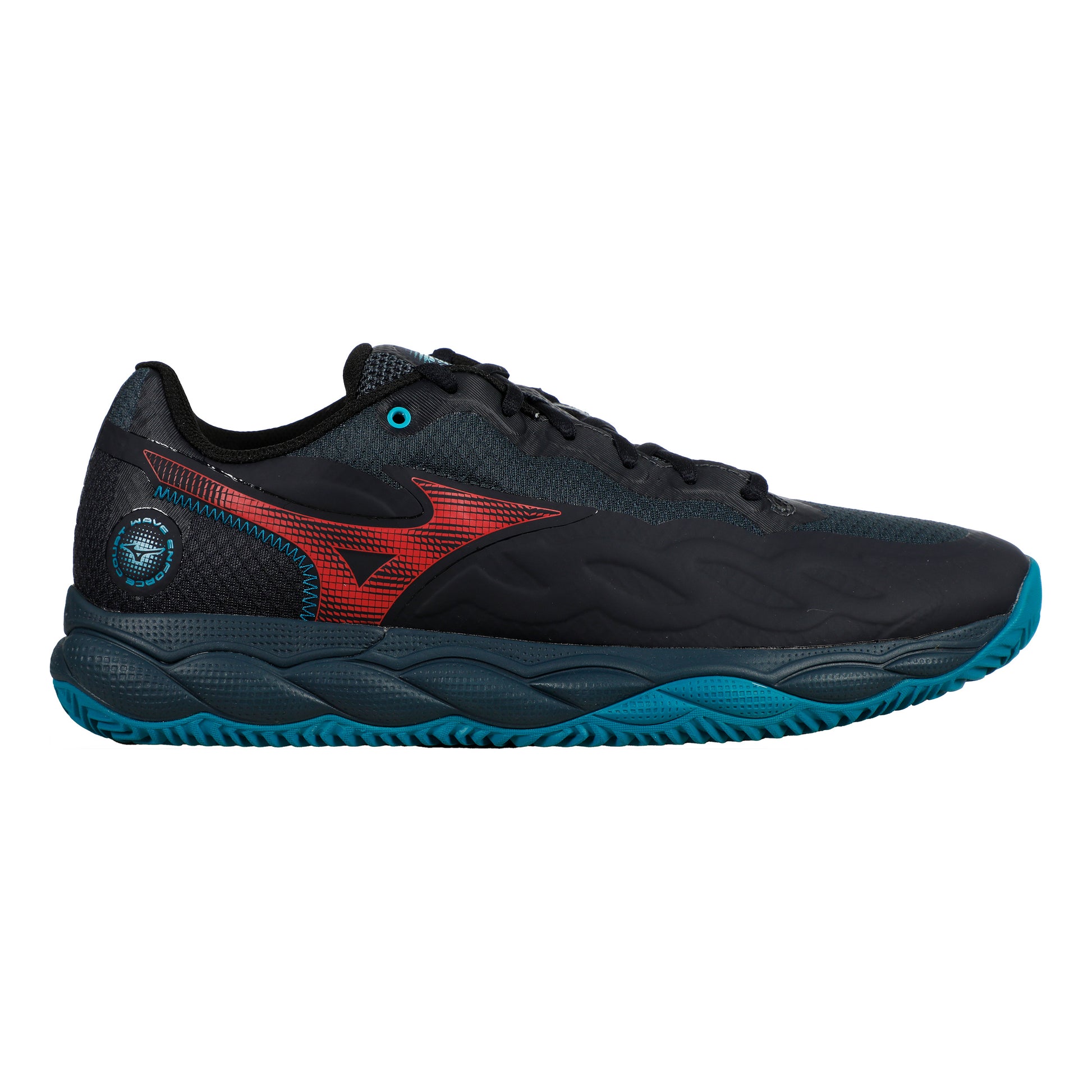 Mizuno Wave Enforce Court Zapatilla De Pádel Hombres-Azul Oscuro,Coral