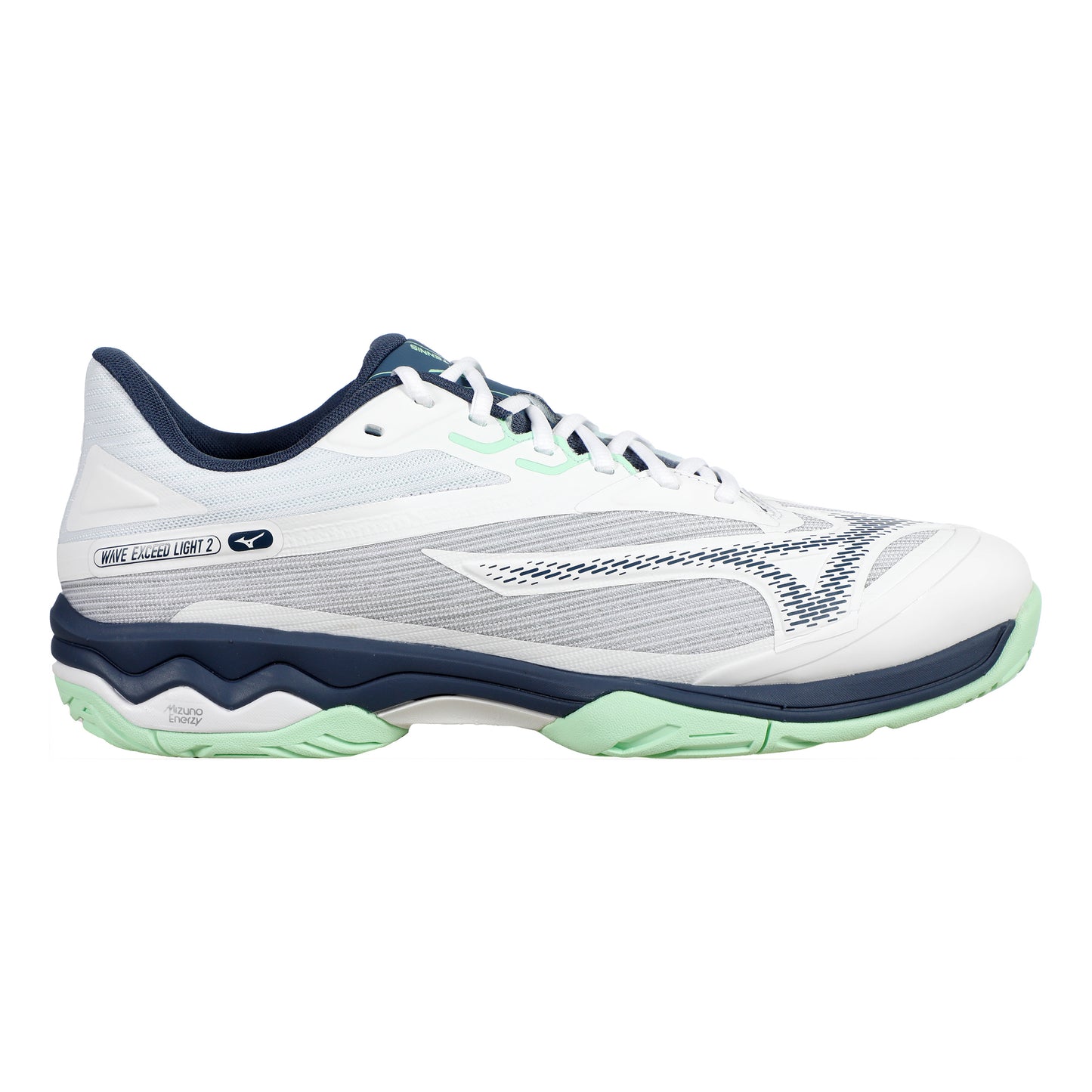 Mizuno Wave Exceed Light 2 Zapatilla Todas Las Superficies Hombres-Blanco,Azul