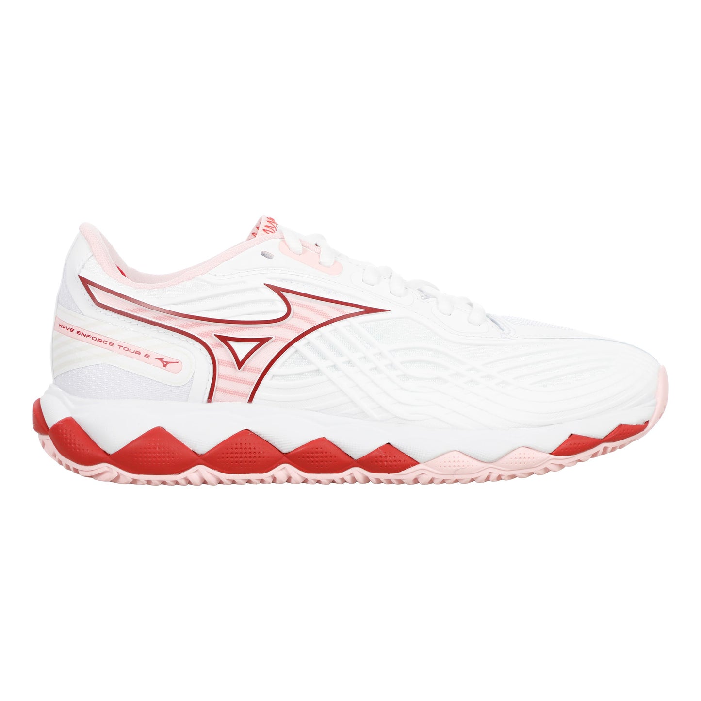 Mizuno Wave Enforce Tour 2 Zapatilla tierra batida Mujeres - blanco, baya