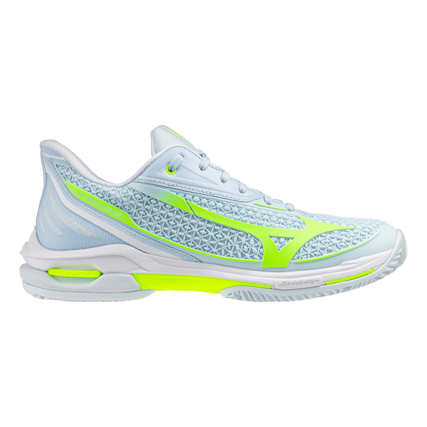 Mizuno Wave Exceed Tour 7 Zapatilla tierra batida Mujeres - blanco, azul claro