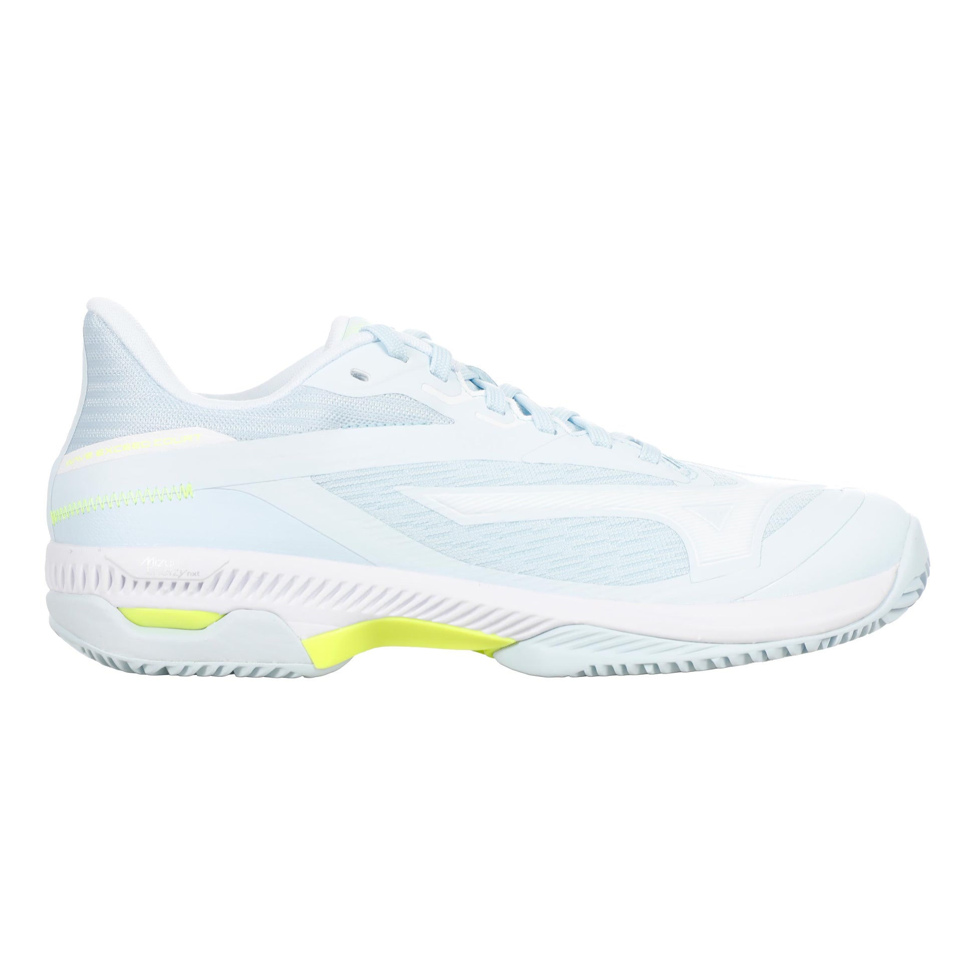 Mizuno Wave Exceed Court Zapatilla tierra batida Mujeres - blanco, azul claro