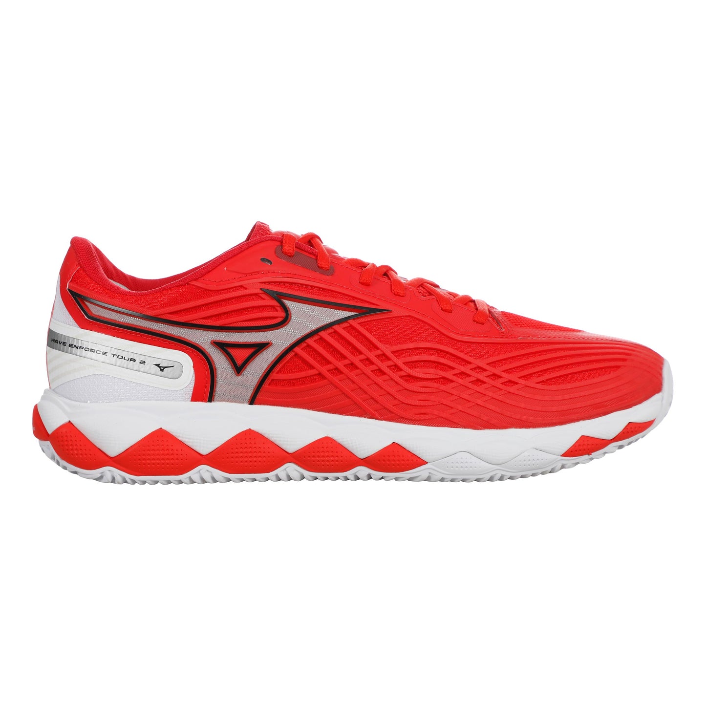 Mizuno Wave Enforce Tour 2 Zapatilla tierra batida Hombres - rojo, blanco