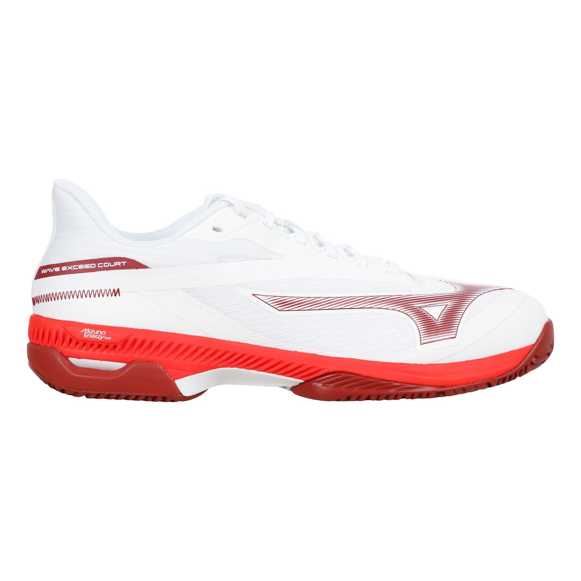 Mizuno Wave Exceed Court Zapatilla tierra batida Hombres - blanco, rojo