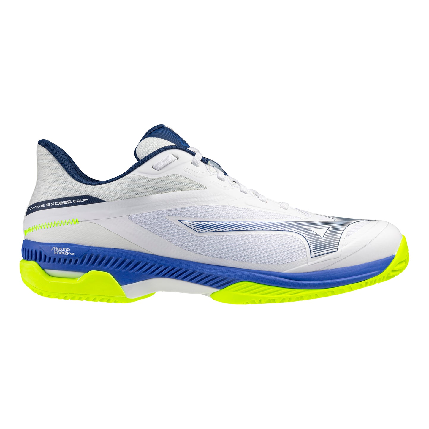 Mizuno Wave Exceed Court Zapatilla tierra batida Hombres - blanco, azul