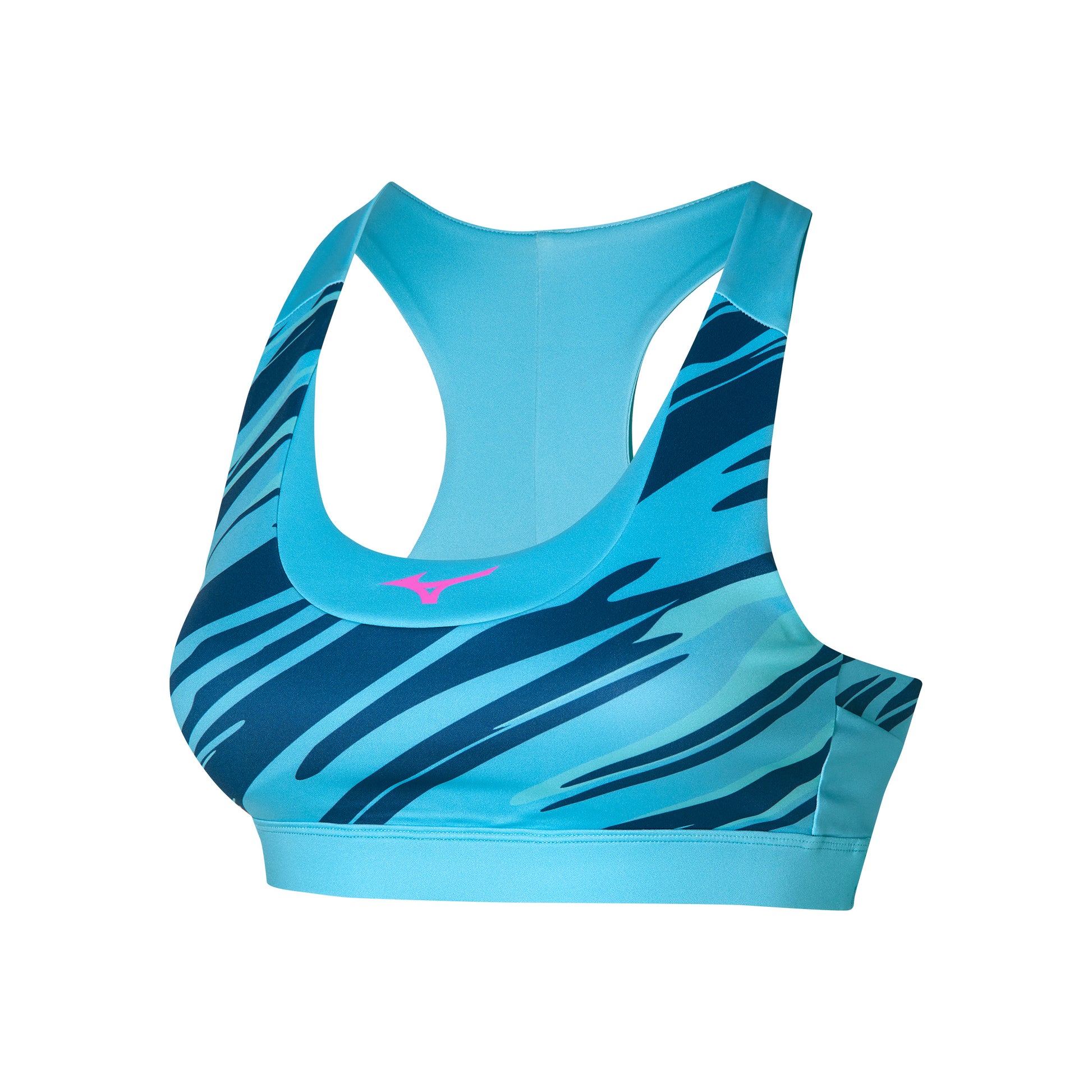 Mizuno Alpha Graphic Sujetador Deportivo Mujeres-Azul