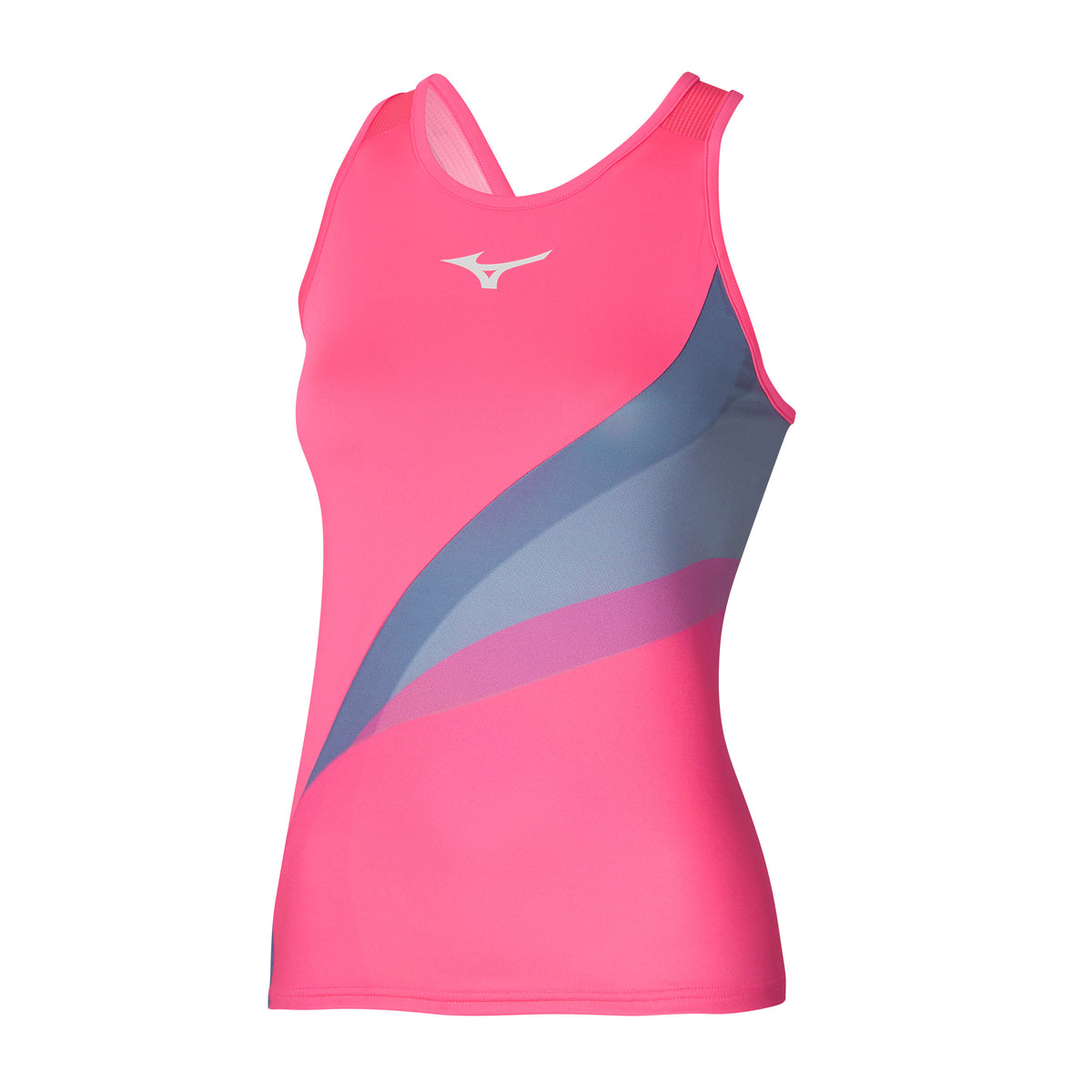 Mizuno Release Printed Camiseta de tirantes Mujeres - rosa, multicolor