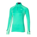 Warmalite Half-Zip Top de running Mujeres - turquesa,
