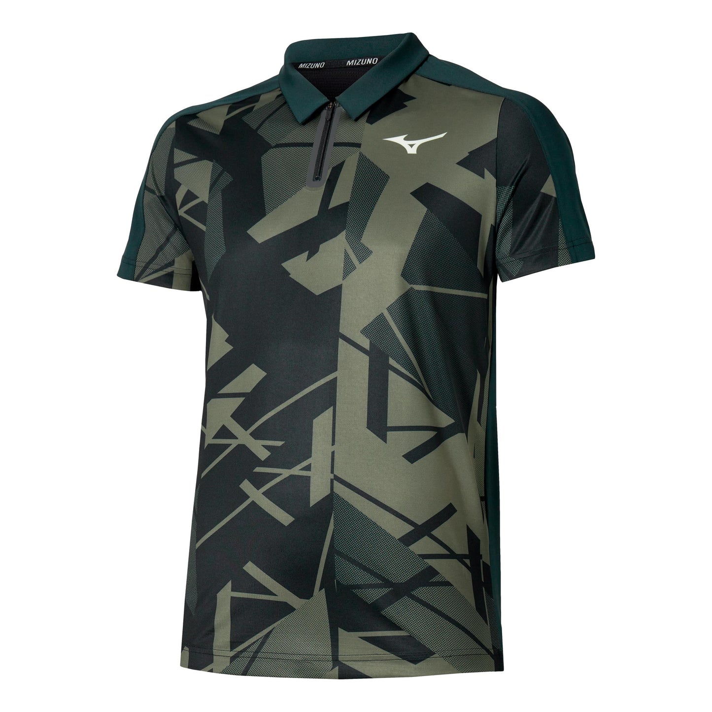 Mizuno Daybreakers Shadow Polo Hombres-Negro,Verde