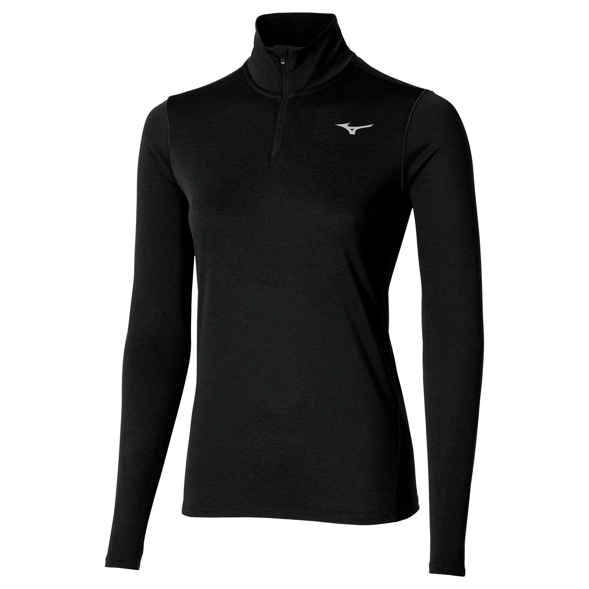 Mizuno Core Impulse Half Zip Camiseta de running Mujeres-negro