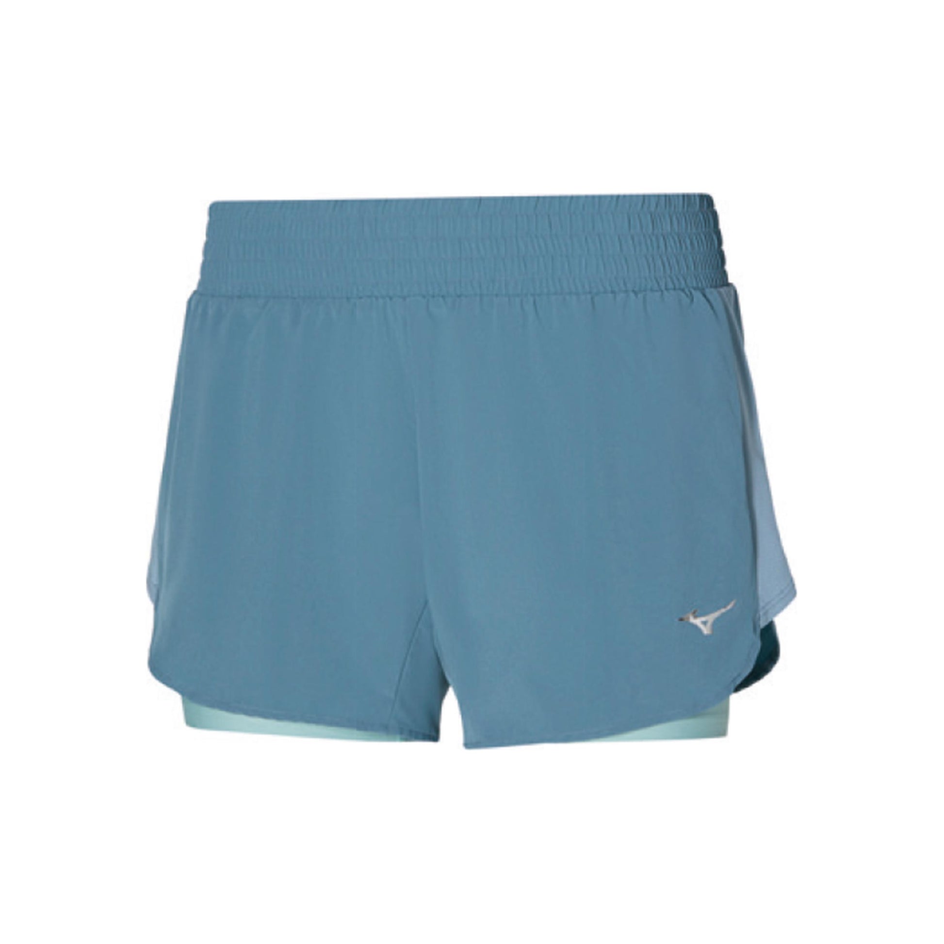 Mizuno 2in1 4.5 Pantalones cortos Mujeres - color petróleo,