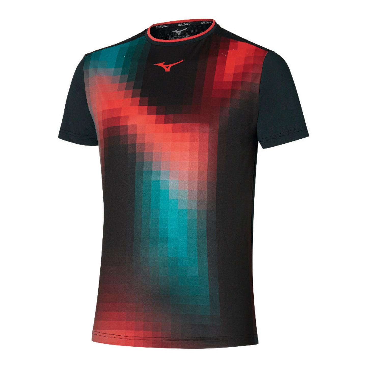 Mizuno Frontier Shadow Graphic Camiseta De Manga Corta Hombres-Negro,Multicolor