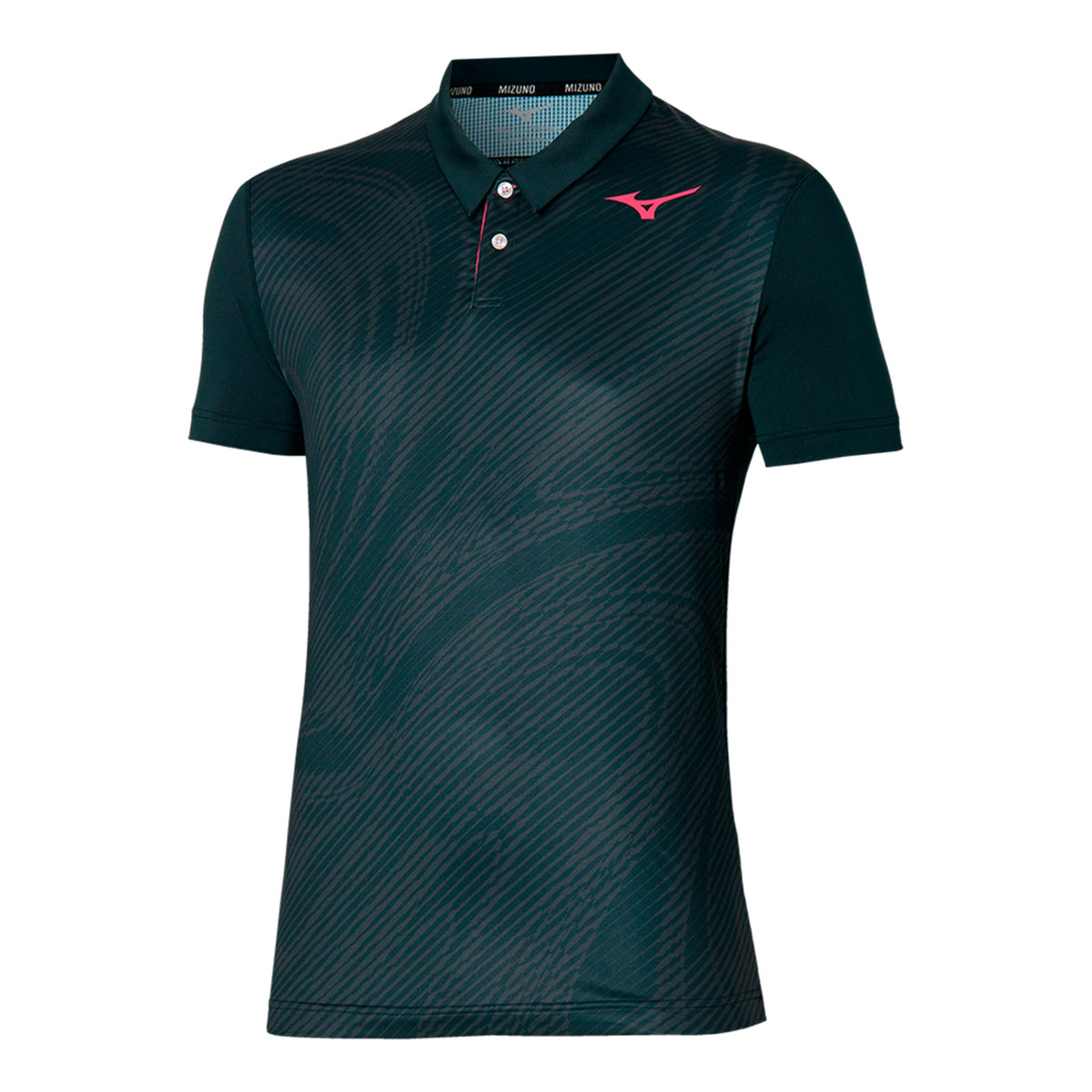 Mizuno Frontier Shadow Polo Hombres-Negro