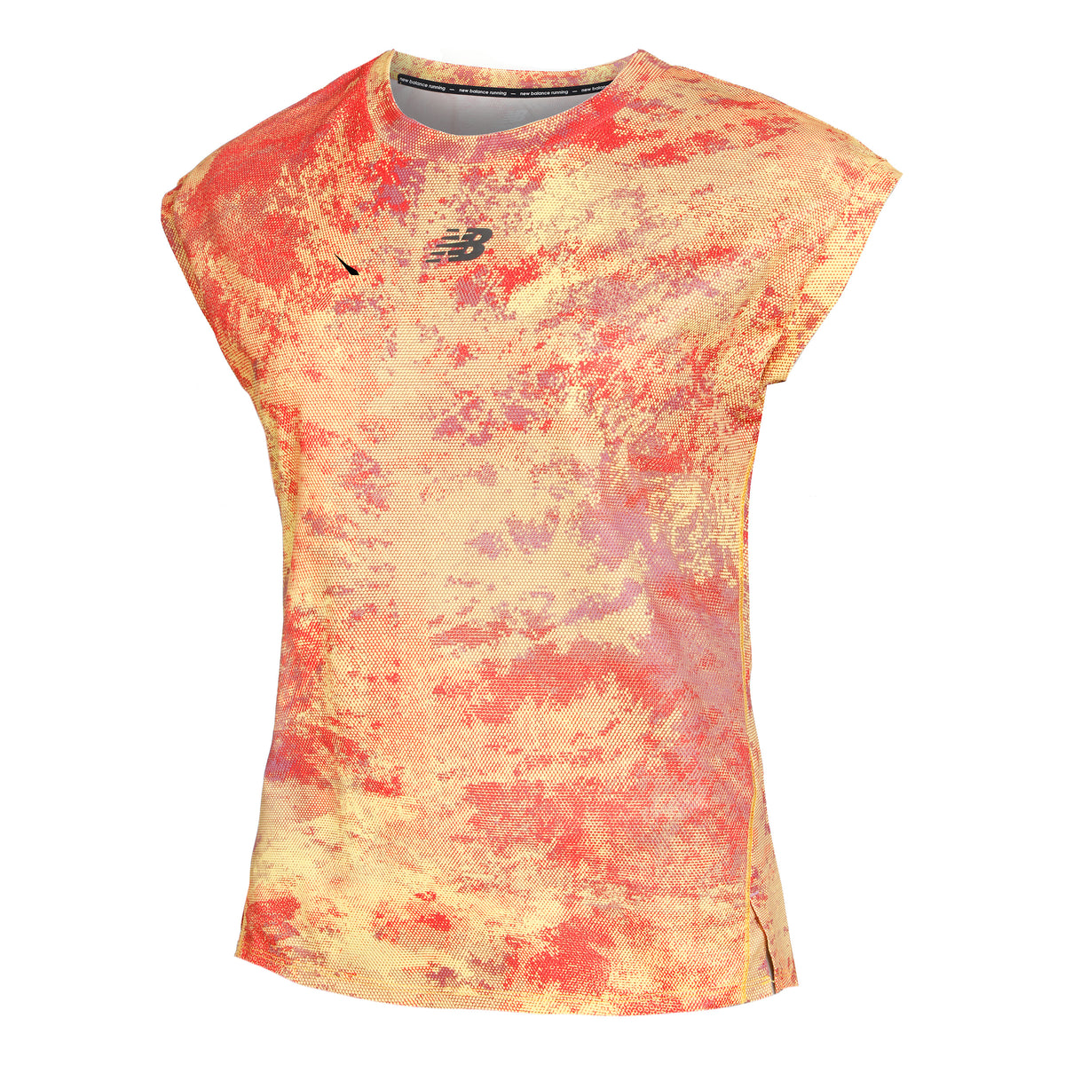 New Balance Printed AT Nvent Camiseta de running Mujeres - naranja, rojo