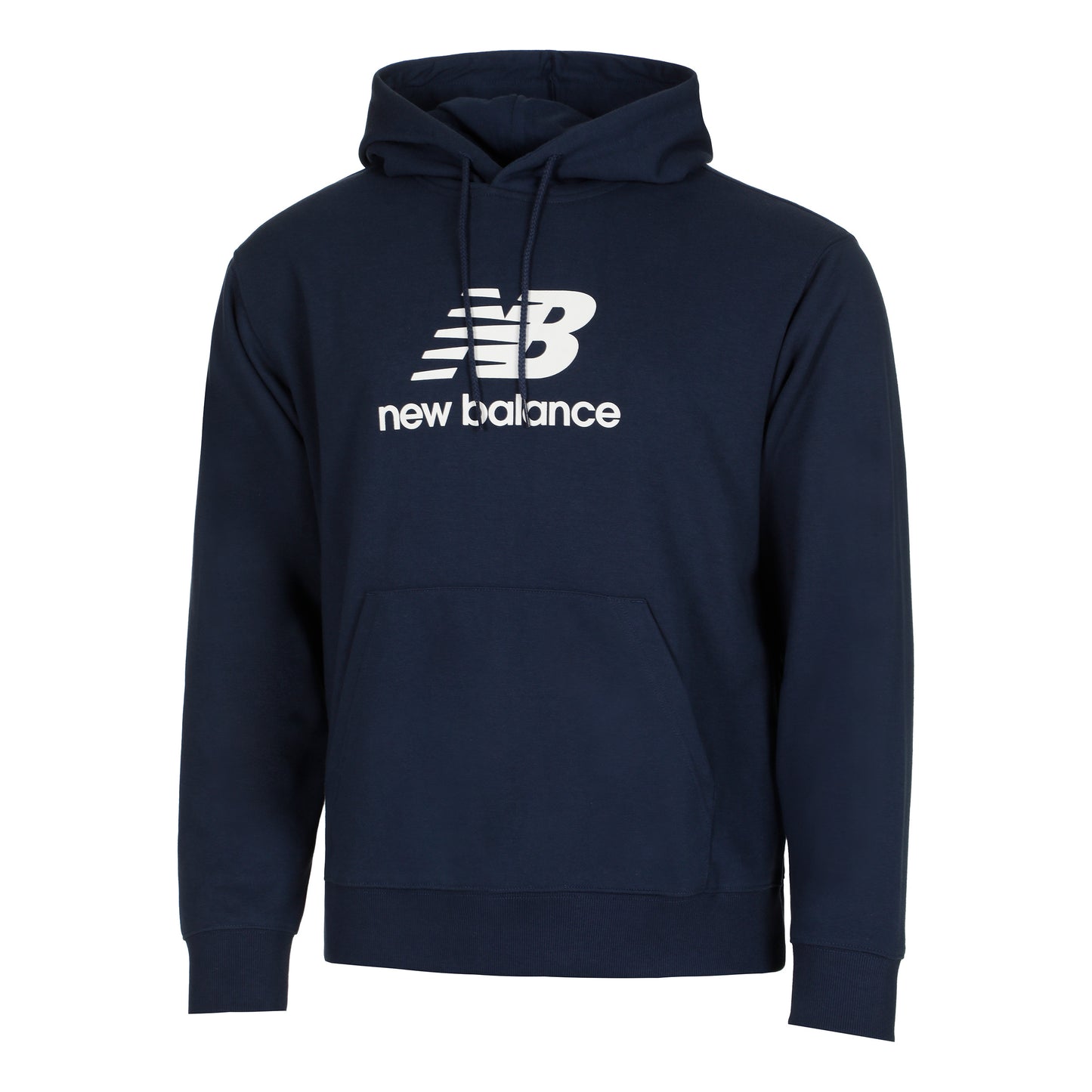 New Balance French Terry Logo Sudadera con capucha Hombres - azul oscuro,