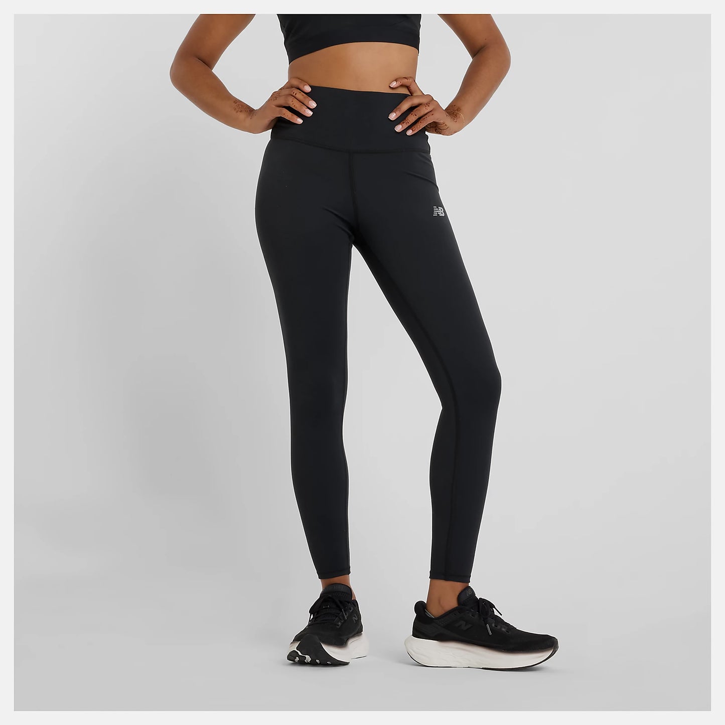 New Balance Harmony High Rise 25in Malla Mujeres-Negro