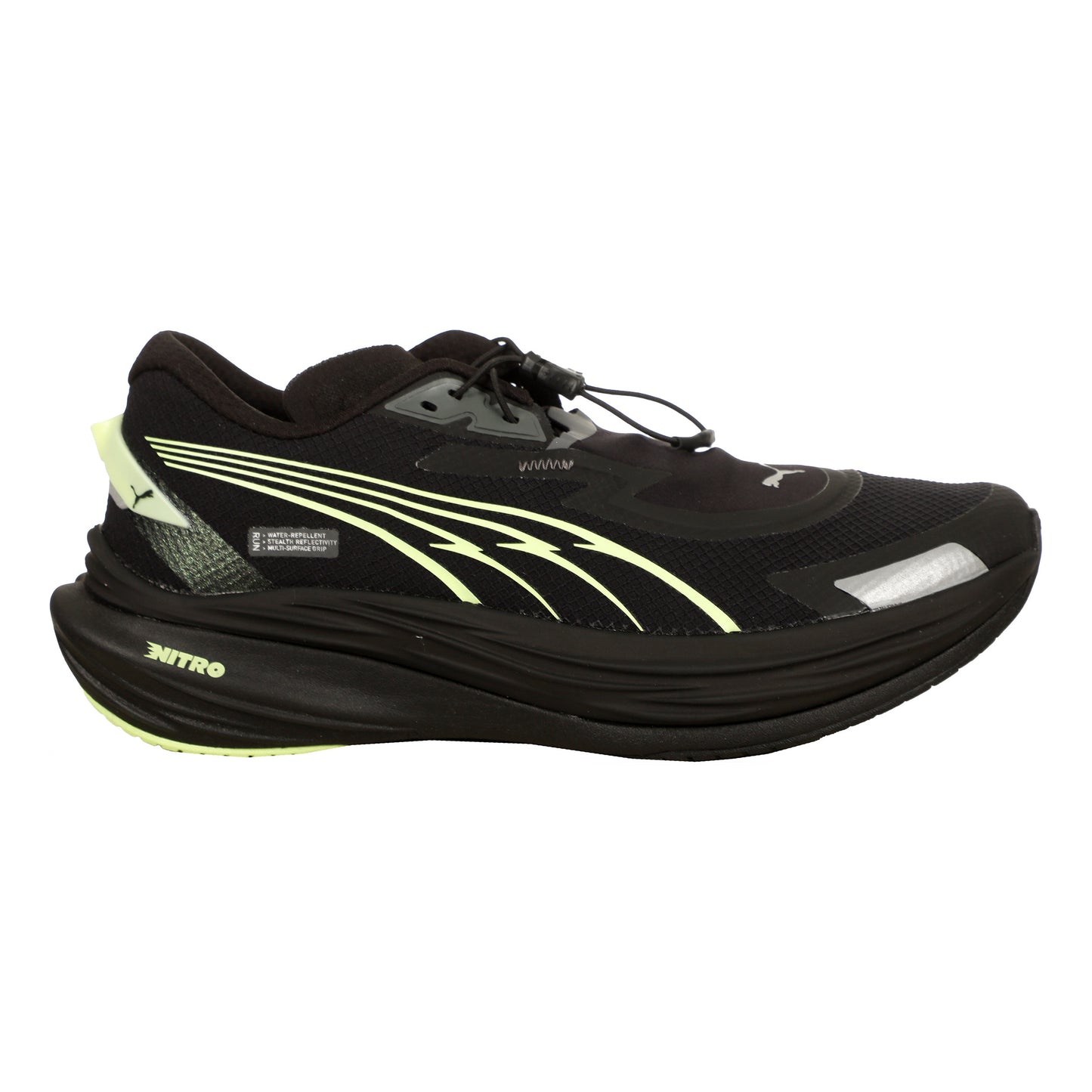 Puma Deviate Nitro 3 WTR+ Zapatilla Neutral Mujeres-Gris Oscuro,Negro
