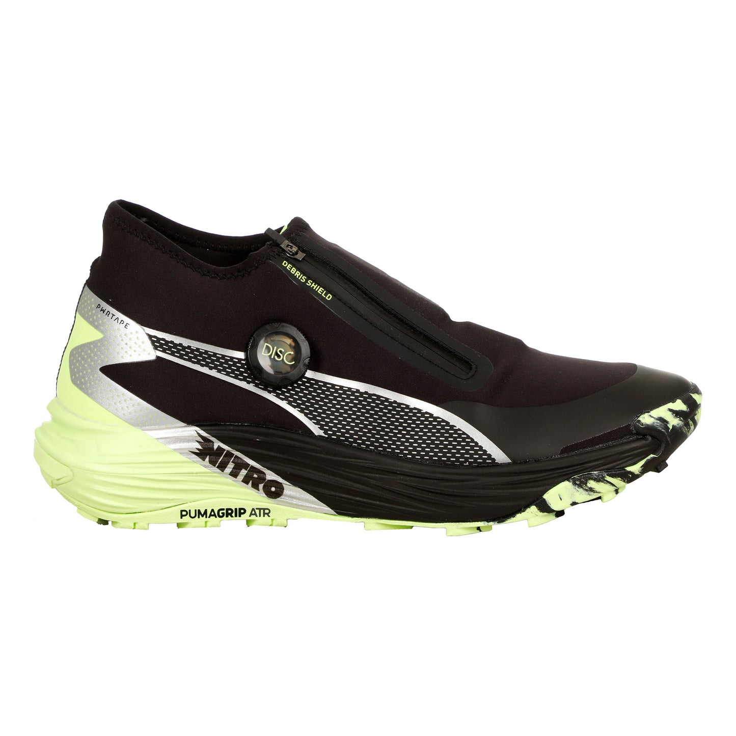 Puma Voyage Nitro 3 Disc Zapatilla Trail Hombres-Negro,Plateado