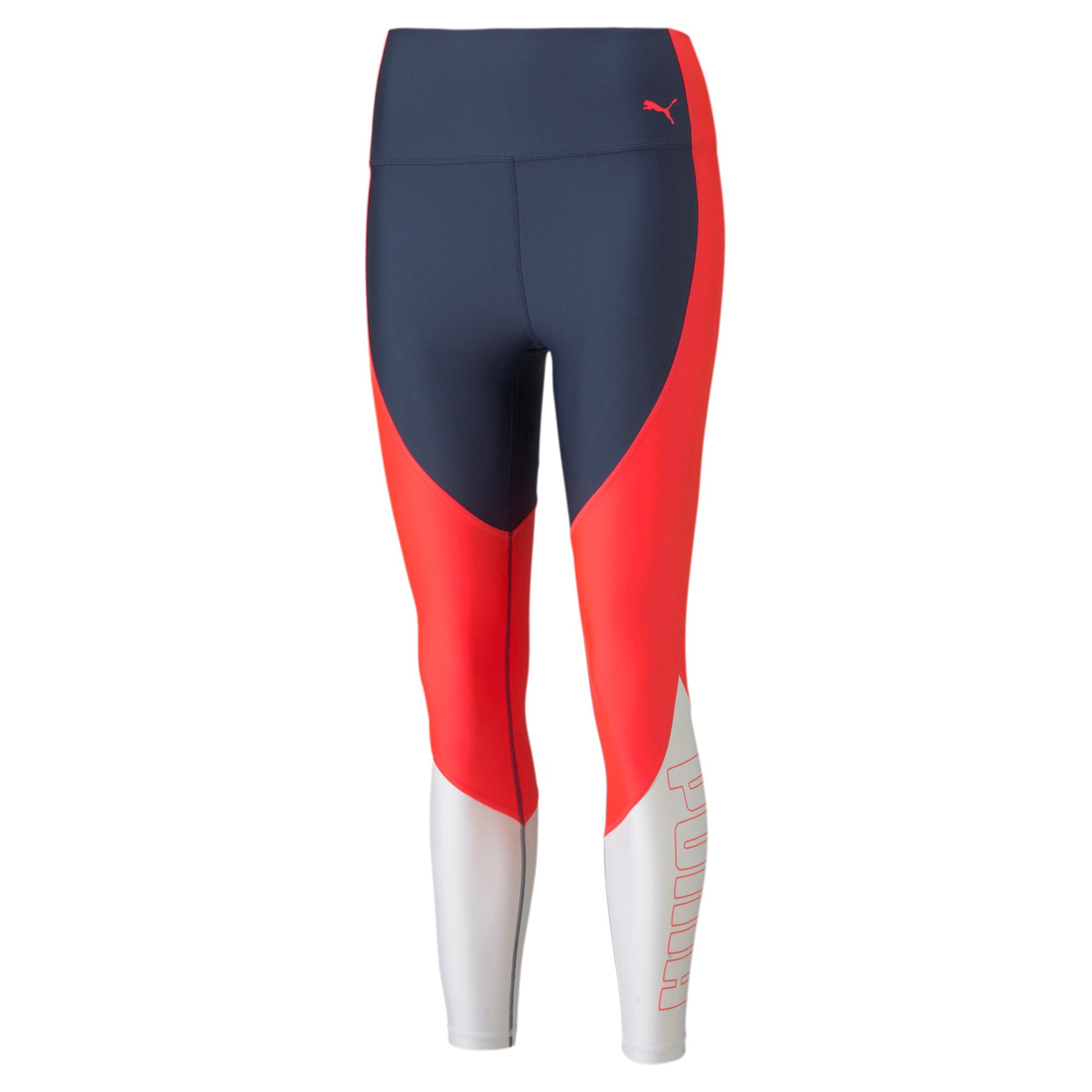 Puma Eversculpt Logo High Waist Malla Mujeres - azul oscuro, multicolor