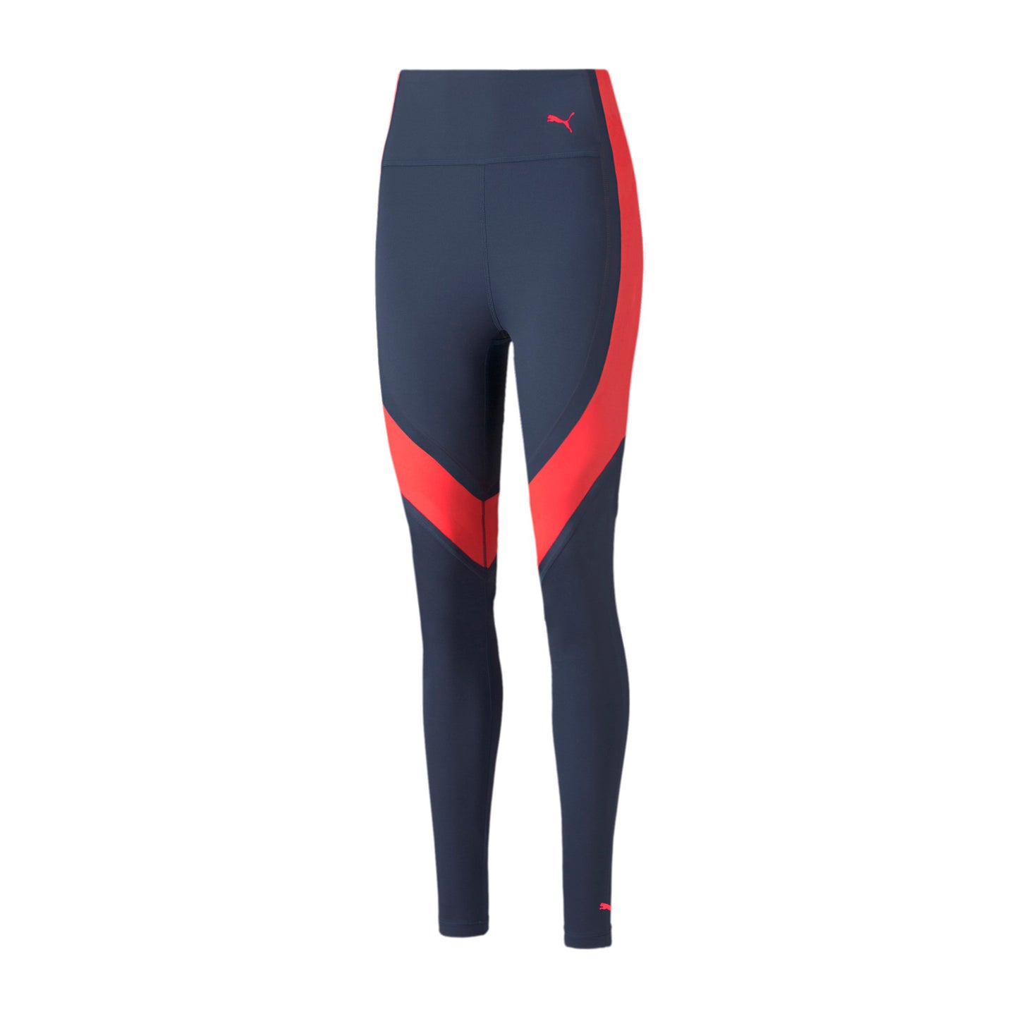 Puma Eversculpt High Waist Full Malla Mujeres-Azul,Coral