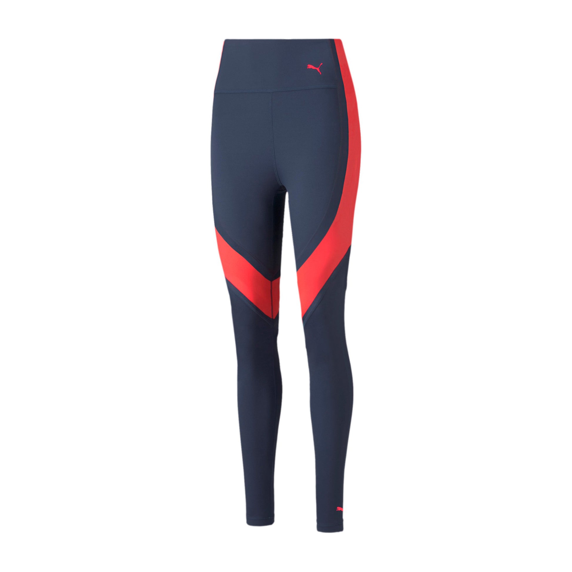Puma Eversculpt High Waist Full Malla Mujeres-Azul,Coral