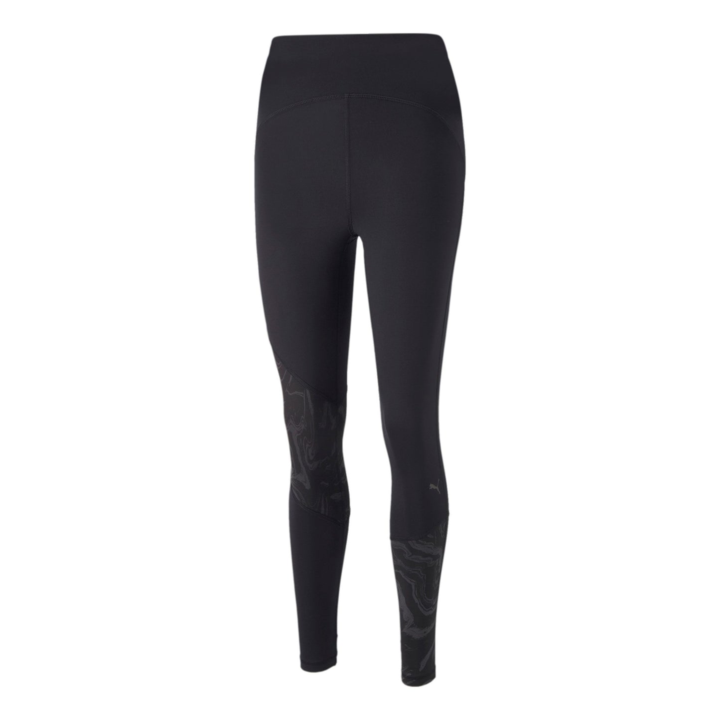 Puma Graphic Highwaist 7/8 Malla Mujeres-Negro