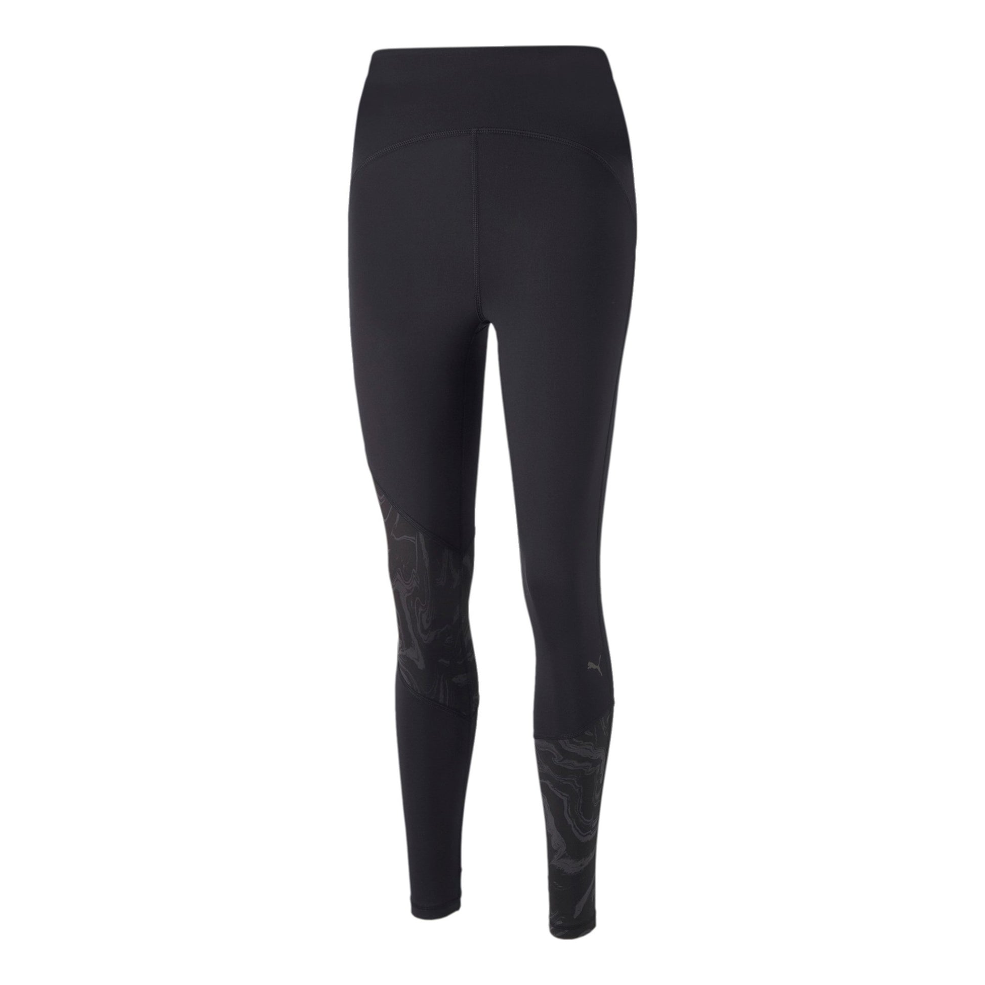 Puma Graphic Highwaist 7/8 Malla Mujeres-Negro