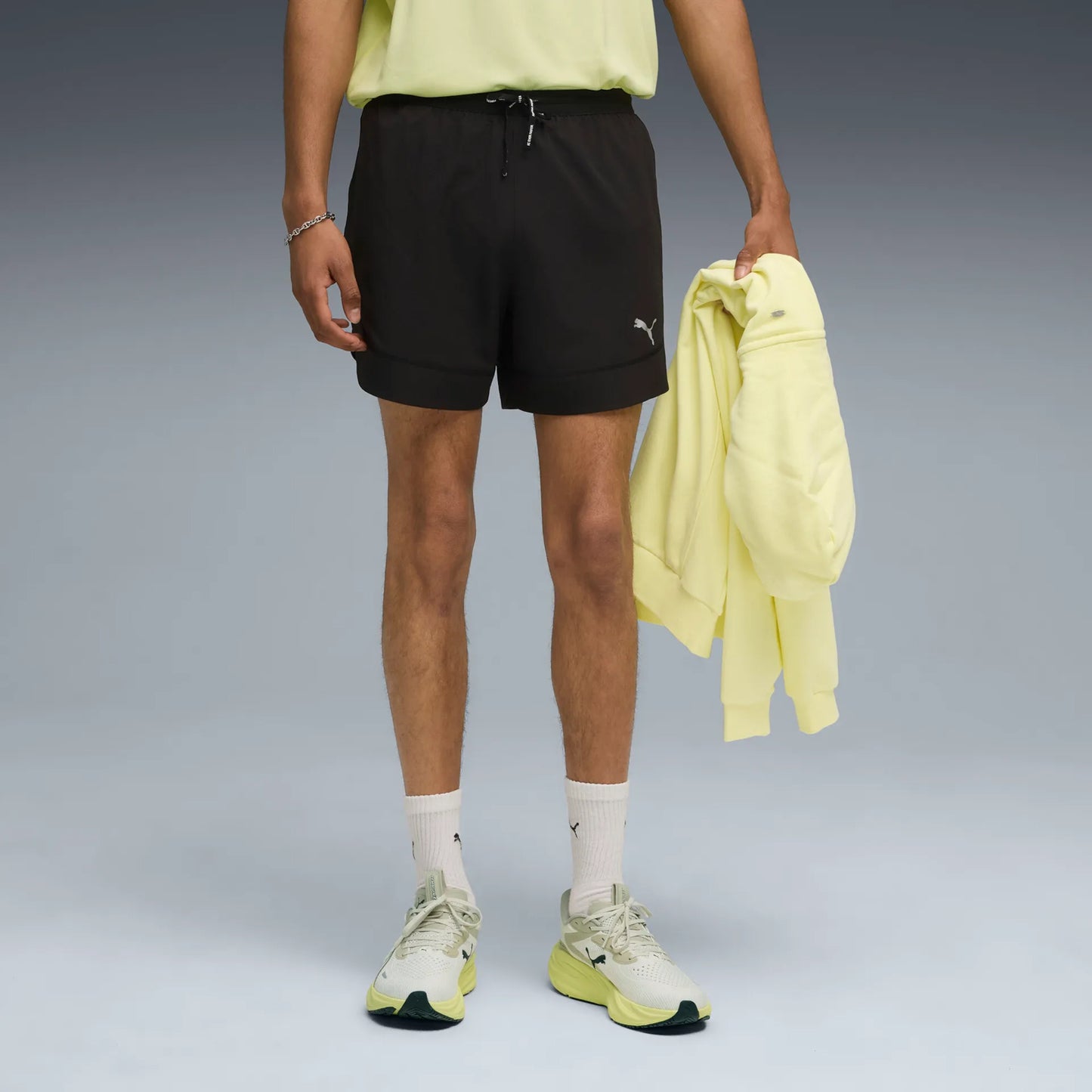 Puma Run Club Ultraweave 5in Pantalones Cortos Hombres-Negro