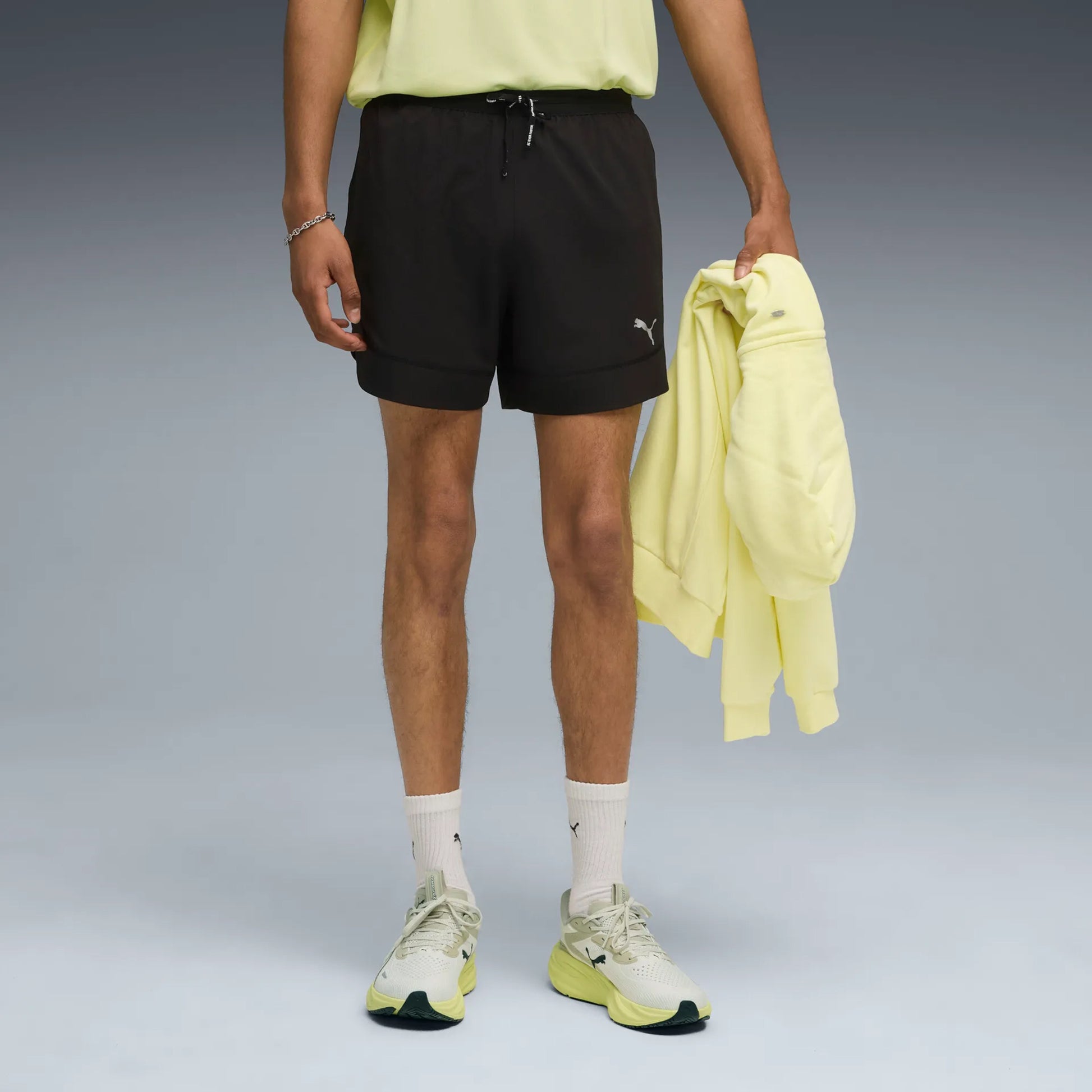 Puma Run Club Ultraweave 5in Pantalones Cortos Hombres-Negro