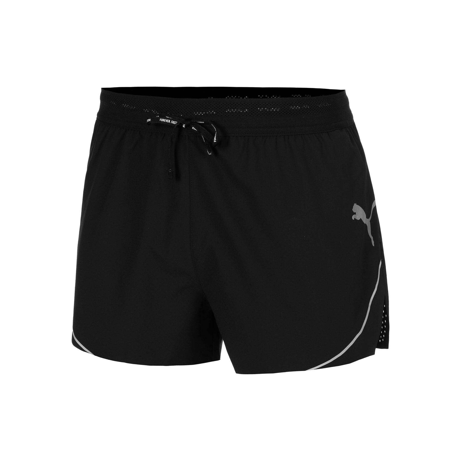 Puma Raceday Ultraweave 3in Split Pantalones Cortos Hombres-Negro