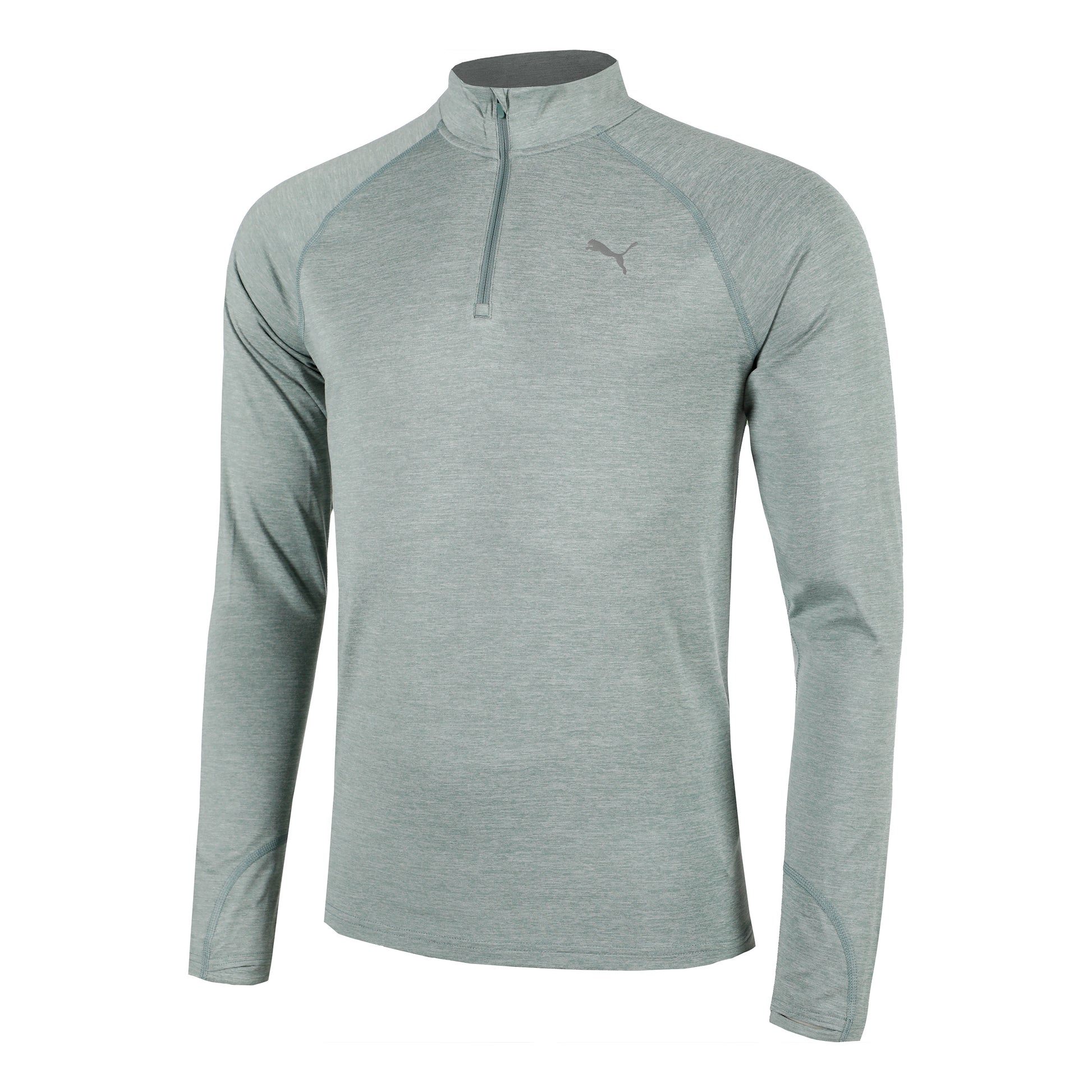 Puma Velocity Cloudspun 1/4 Zip Camiseta De Running Hombres-Verde