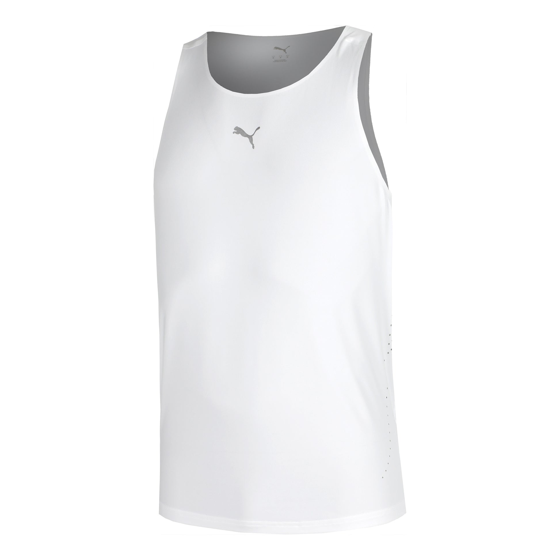 Puma Cloudspun Tank Camiseta De Tirantes Hombres-Blanco