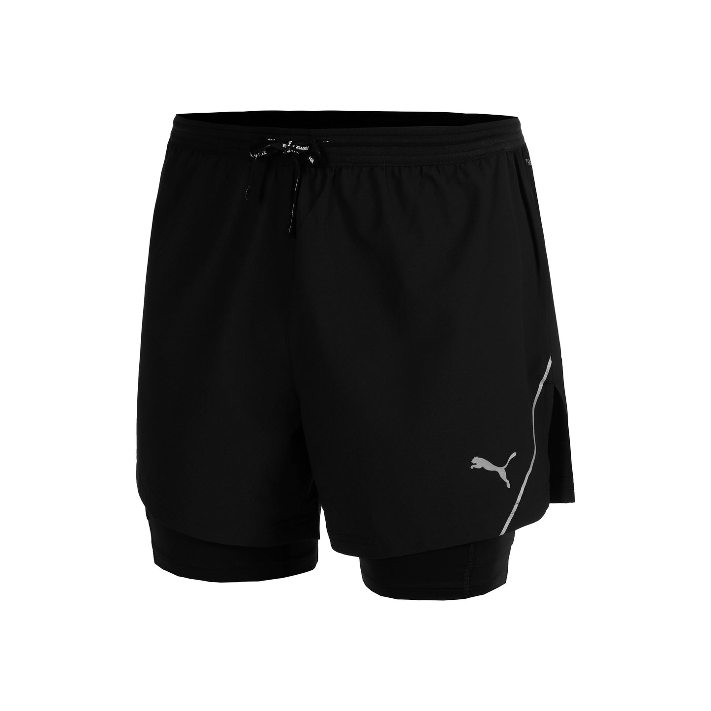 Puma Ultraweave 2in1 5in Pantalones Cortos Hombres-Negro